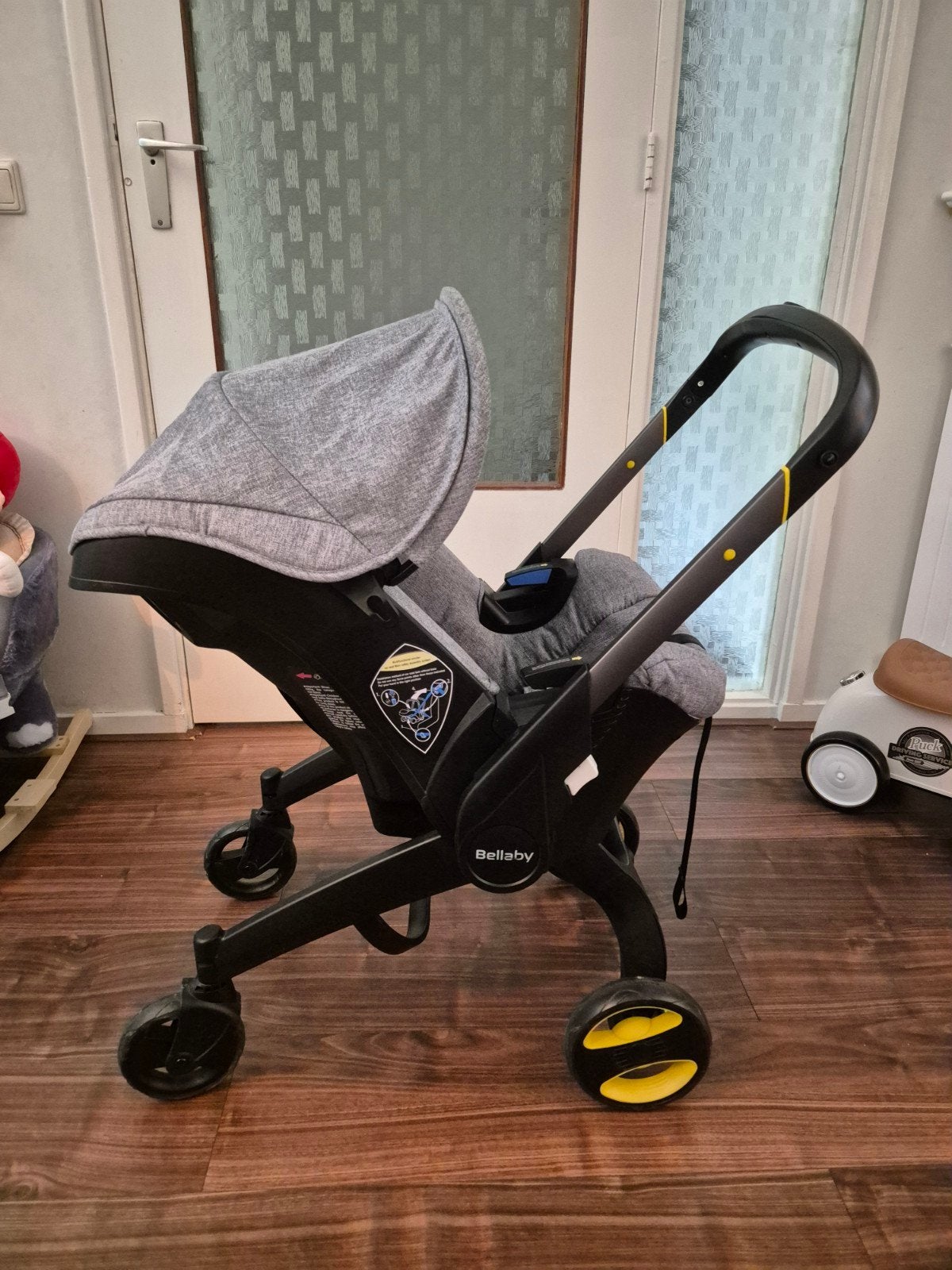Bellaby Multifunctionele autostoel/kinderwagen, Ophalen