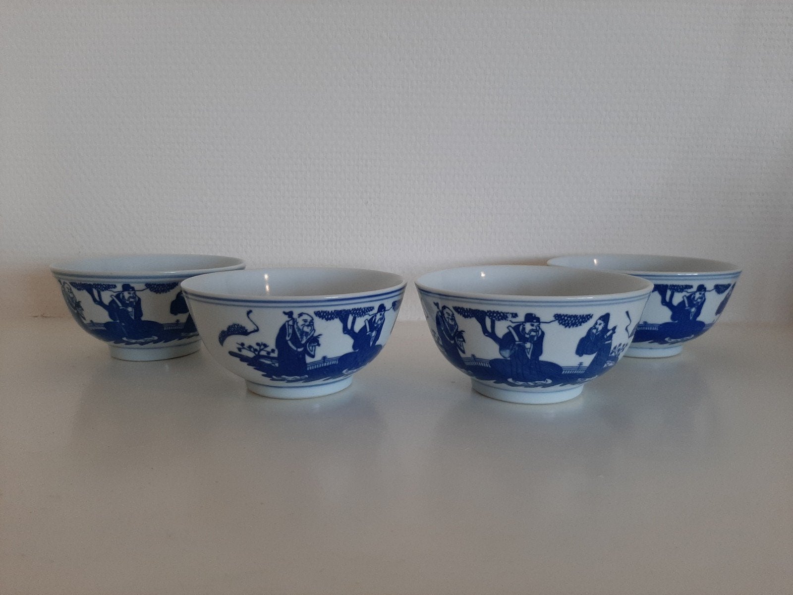 4 chinees porseleinen schaaltje  kommetjes, Antiek en Kunst, Ophalen of Verzenden