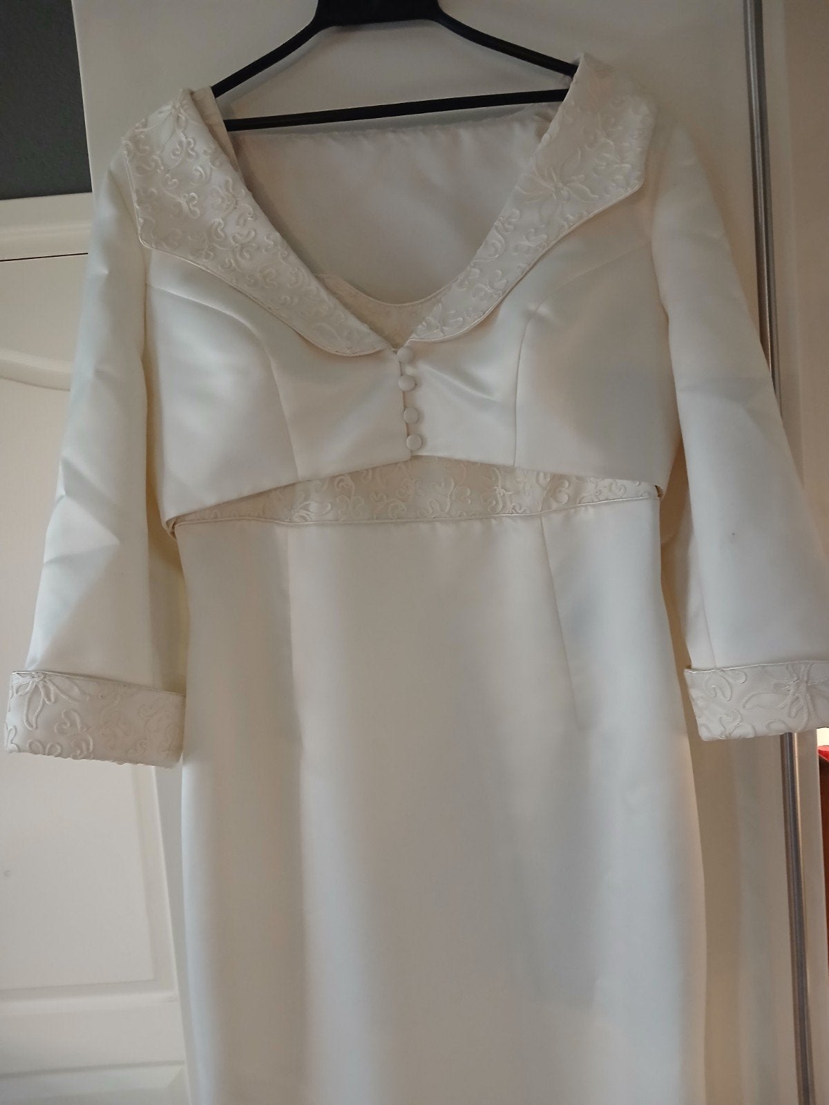 Trouwjurk maat 44, Kleding | Dames, Ophalen of Verzenden, Zo goed als nieuw, Wit, Trouwjurk