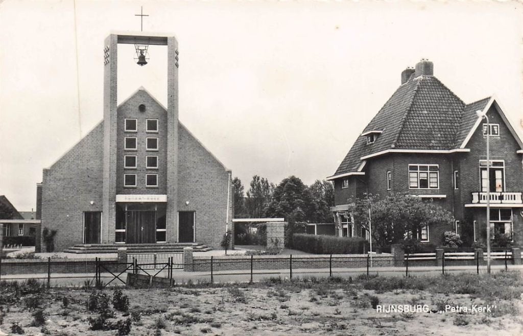 703-445-027 Rijnsburg Petra-Kerk, Ophalen of Verzenden, Voor 1920, Zuid-Holland
