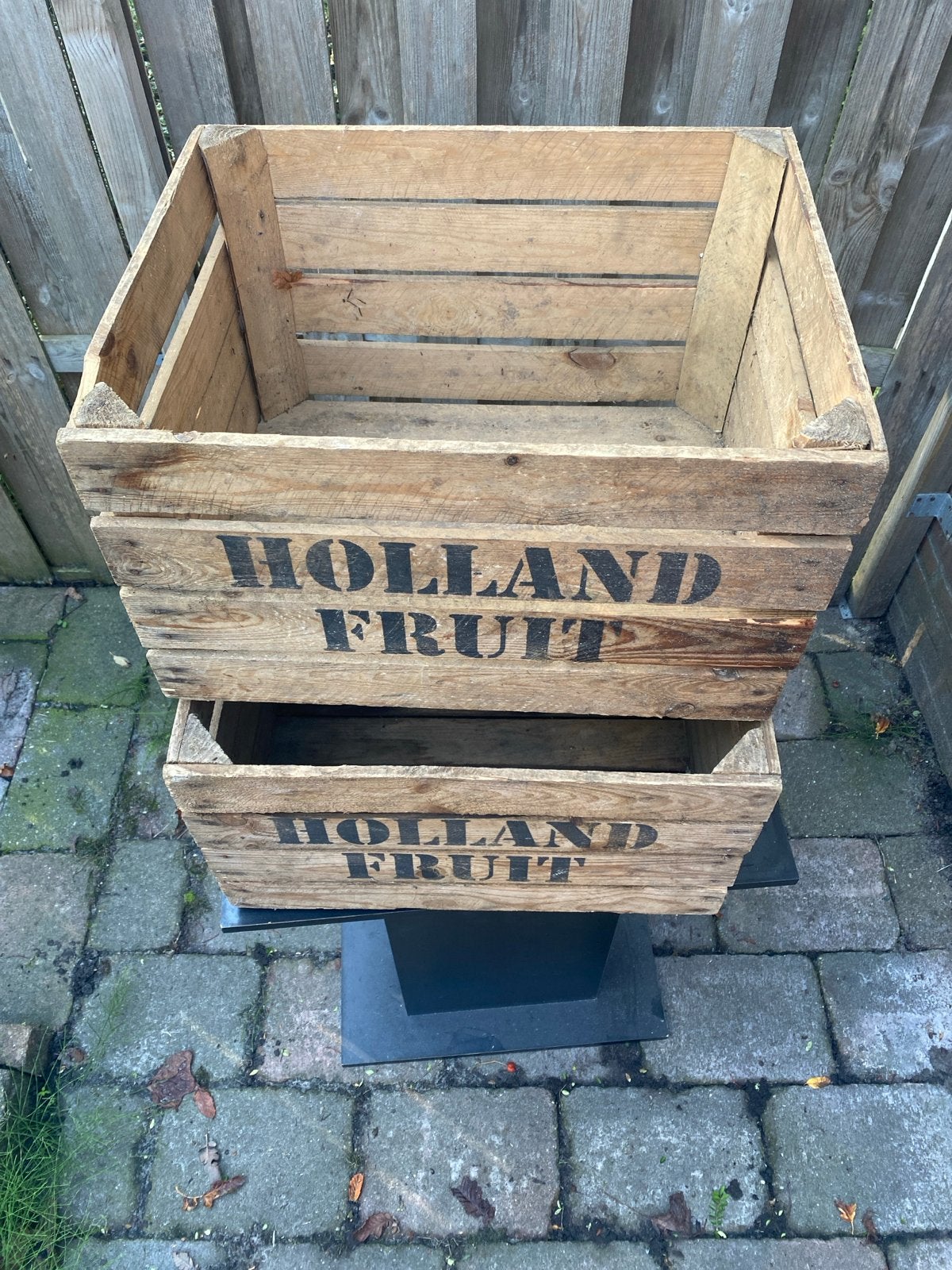 Vintage Holland Fruit houten kist - Zelf schoonmaken, Ophalen, 50 – 75, Gebruikt, 50 tot 100 cm