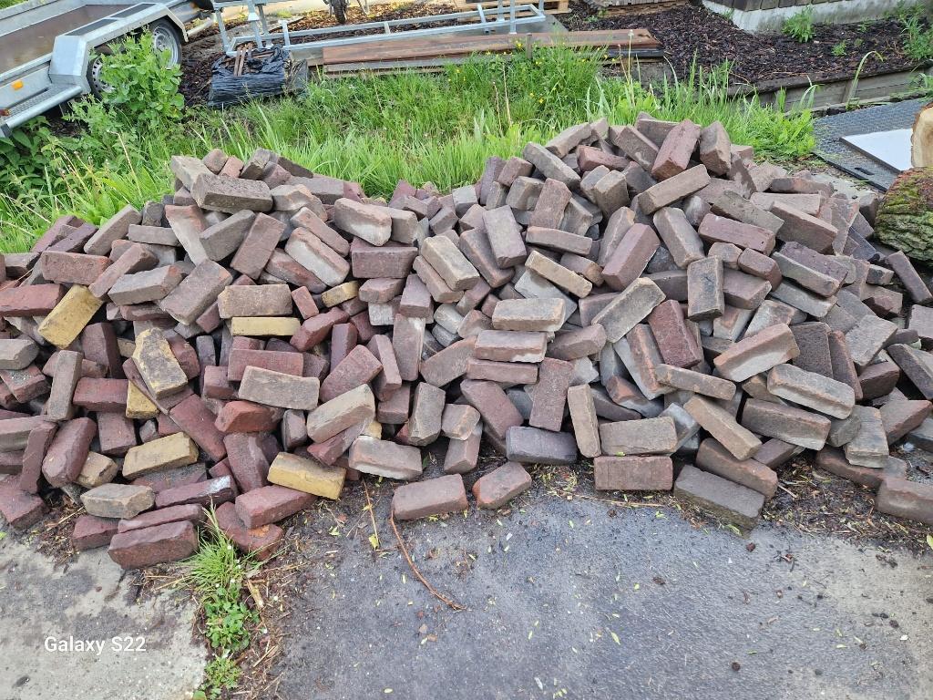 Oud gebakken waalformaat 10m2, Overige materialen, Gebruikt, Klinkers, 5 tot 10 m²