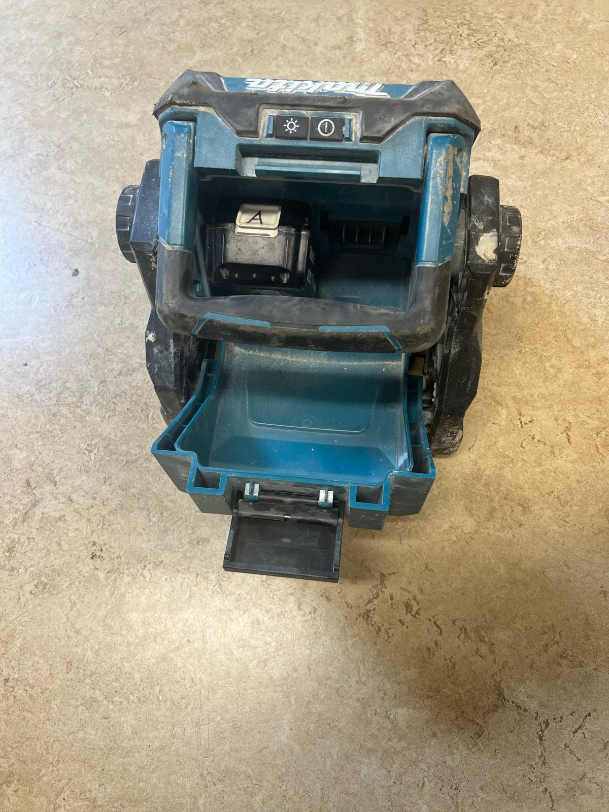 Makita DML805 LED Bouwlamp Accu/Netstroom, Ophalen of Verzenden, Gebruikt, Minder dan 50 watt, Lamp