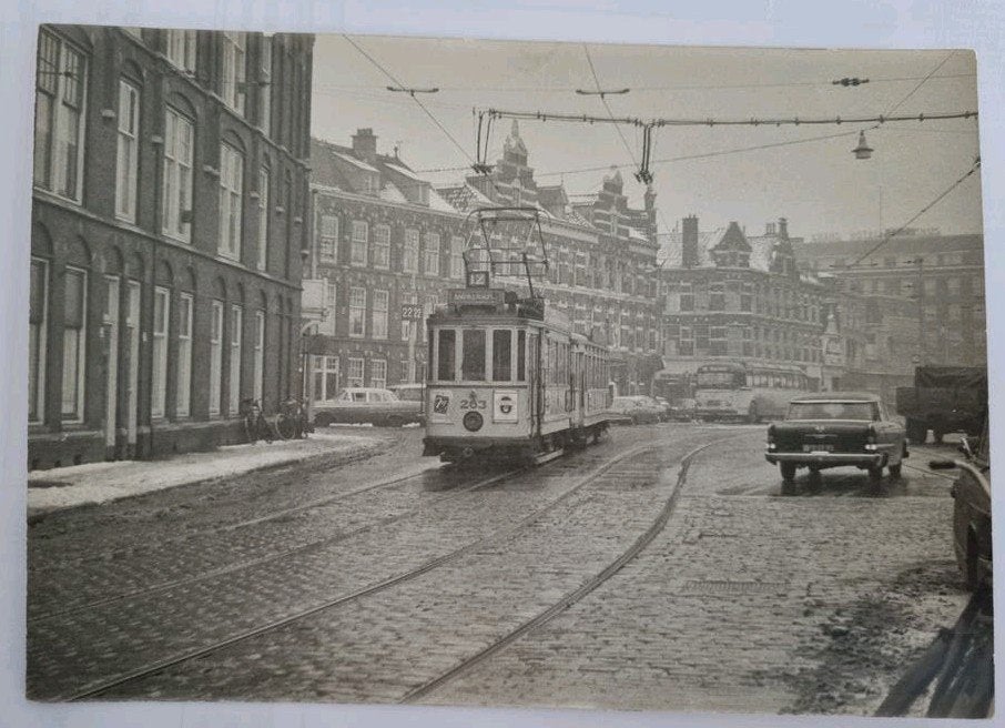 123)Den Haag Paralelweg lijn 12 motorwagen EMR 263, Ophalen of Verzenden, 1960 tot 1980, Zuid-Holland