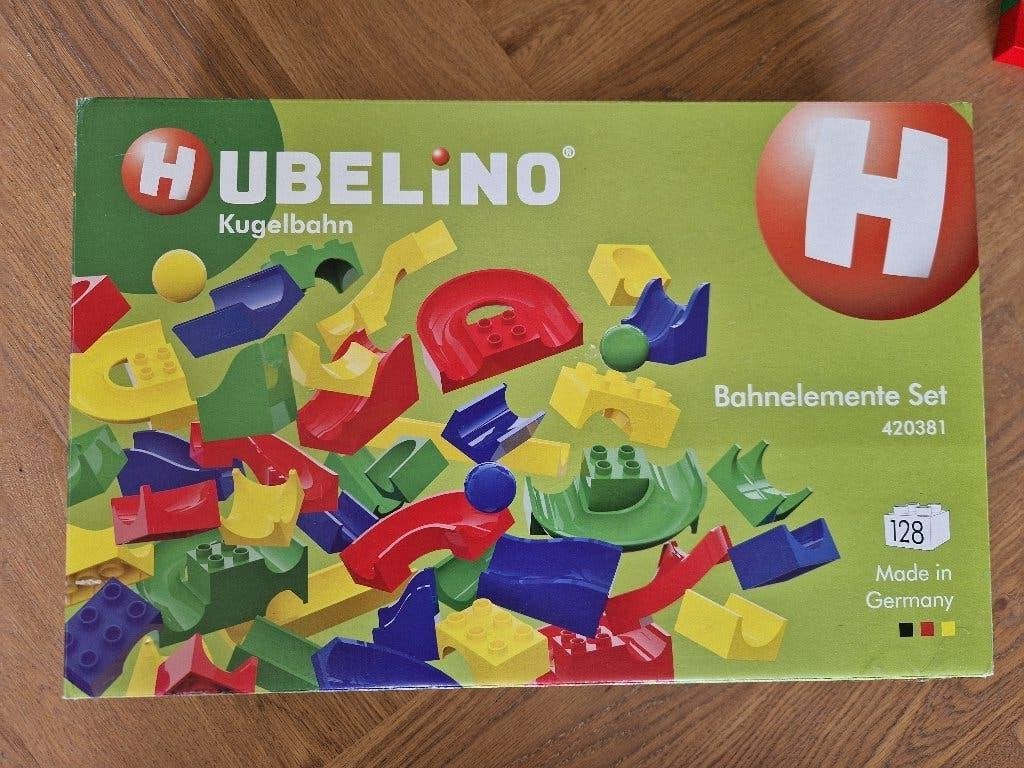 Hubelino knikkerbaan, 128 stuks, set 420381, Ophalen of Verzenden, Gebruikt, Overige merken