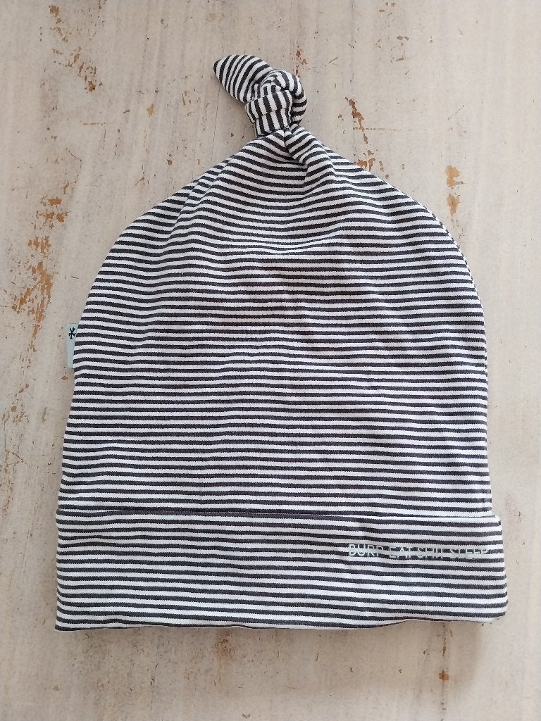 Bess babymutsje antraciet grijs gestreept NIEUW, Jongetje of Meisje, Nieuw, Ophalen of Verzenden, Bess