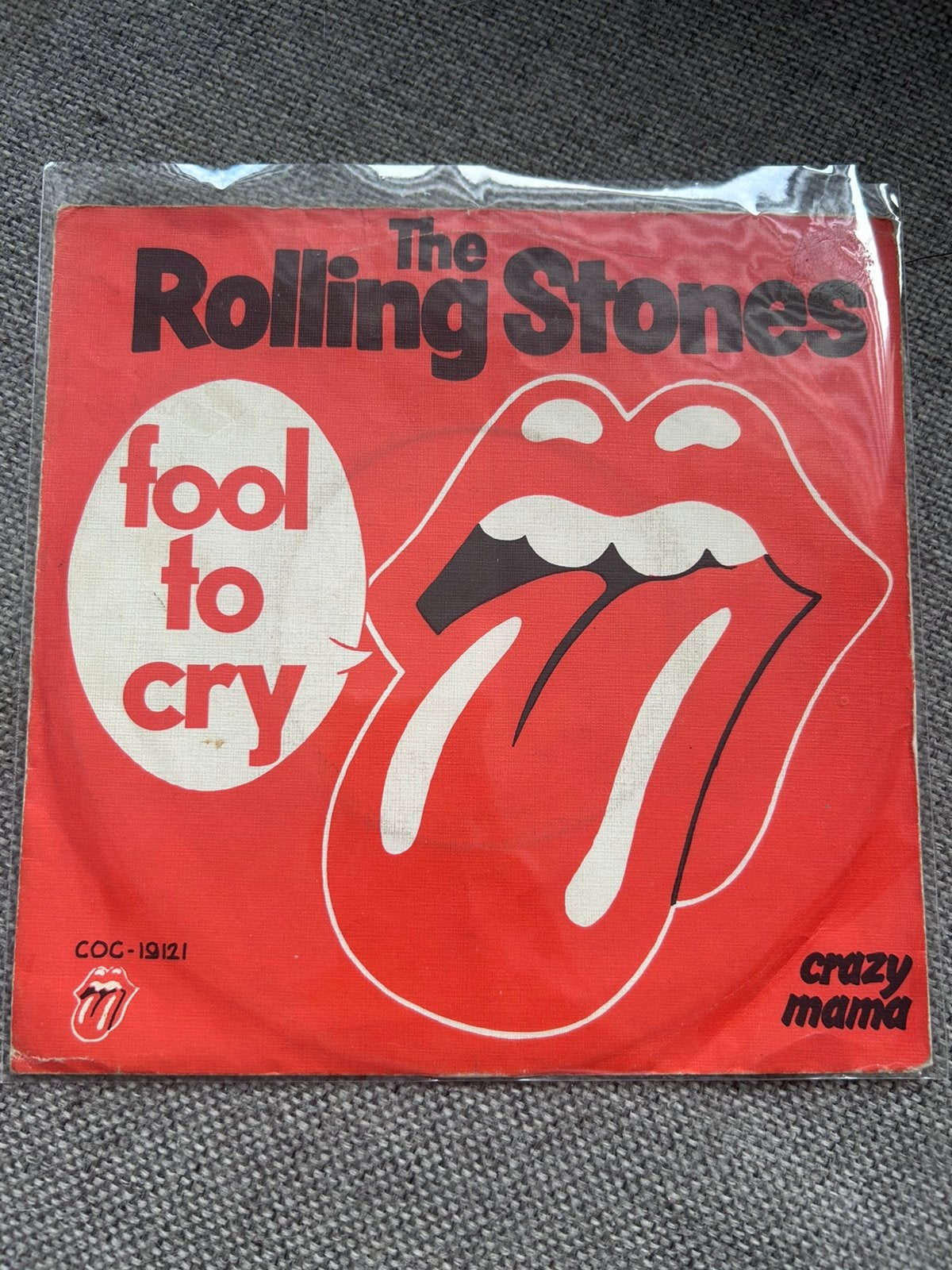 The Rolling Stones Fool To Cry, Cd's en Dvd's, Vinyl Singles, Ophalen of Verzenden, Zo goed als nieuw, 7 inch, Pop