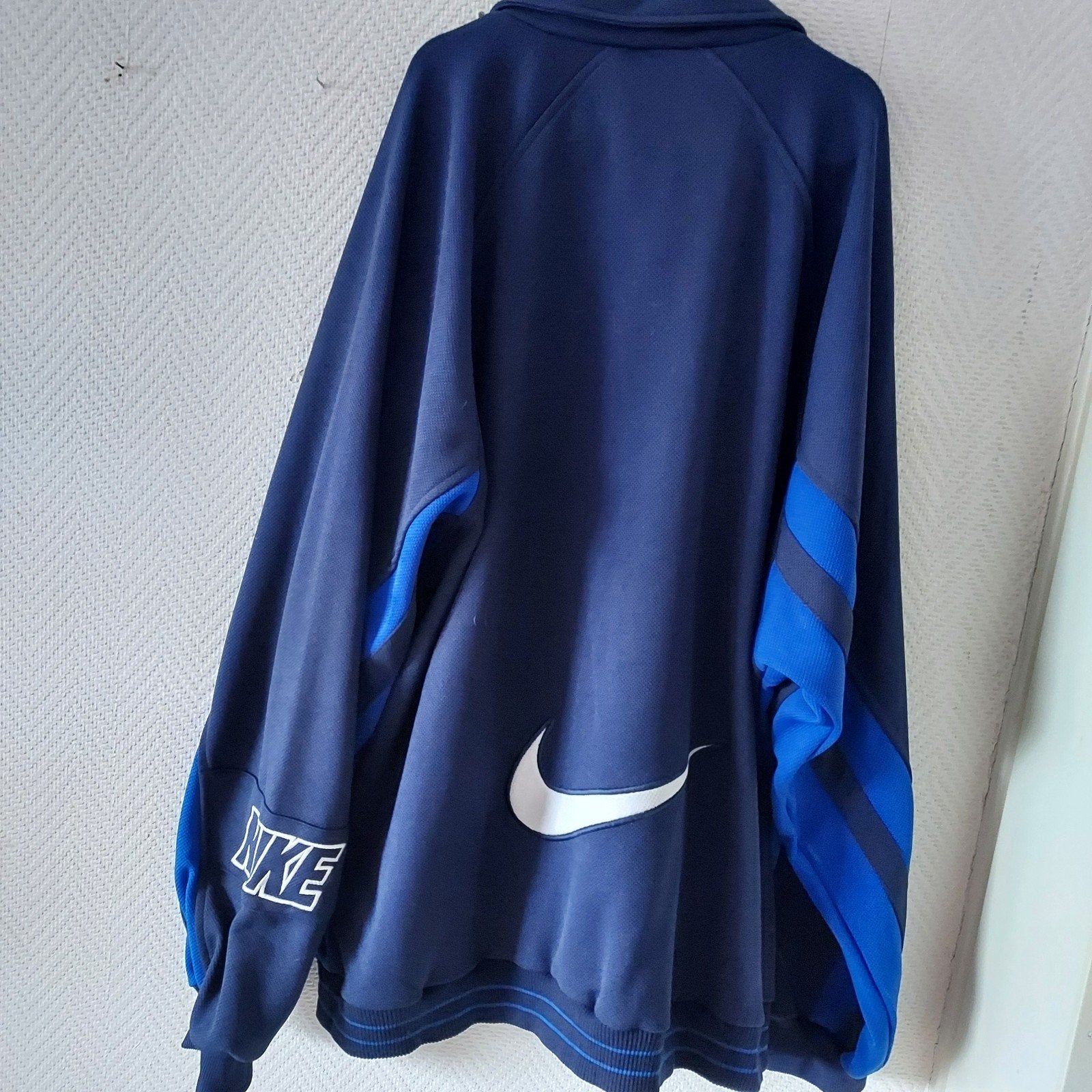 Nike Vintage Track Jacket - Blauw - Maat XL, Ophalen of Verzenden, Zo goed als nieuw, Maat 56/58 (XL), Blauw
