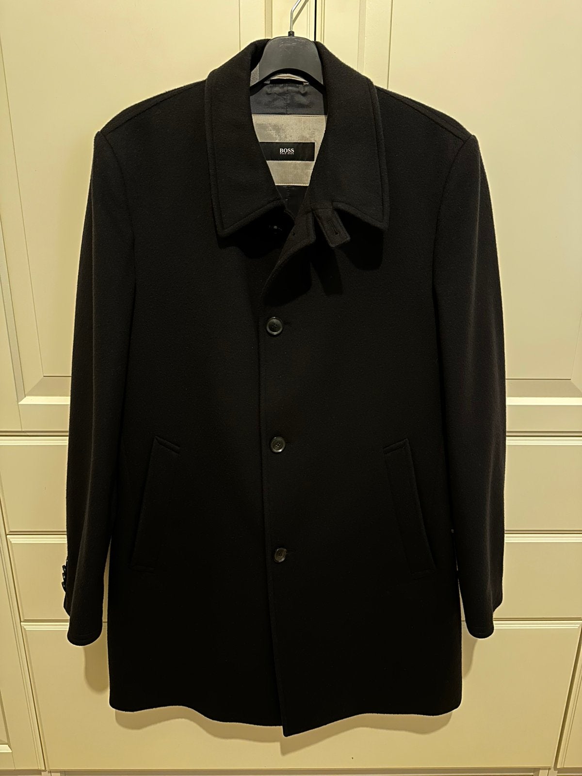 Prachtige Hugo Boss herenjas. Maat 52, Ophalen of Verzenden, Zo goed als nieuw, Zwart