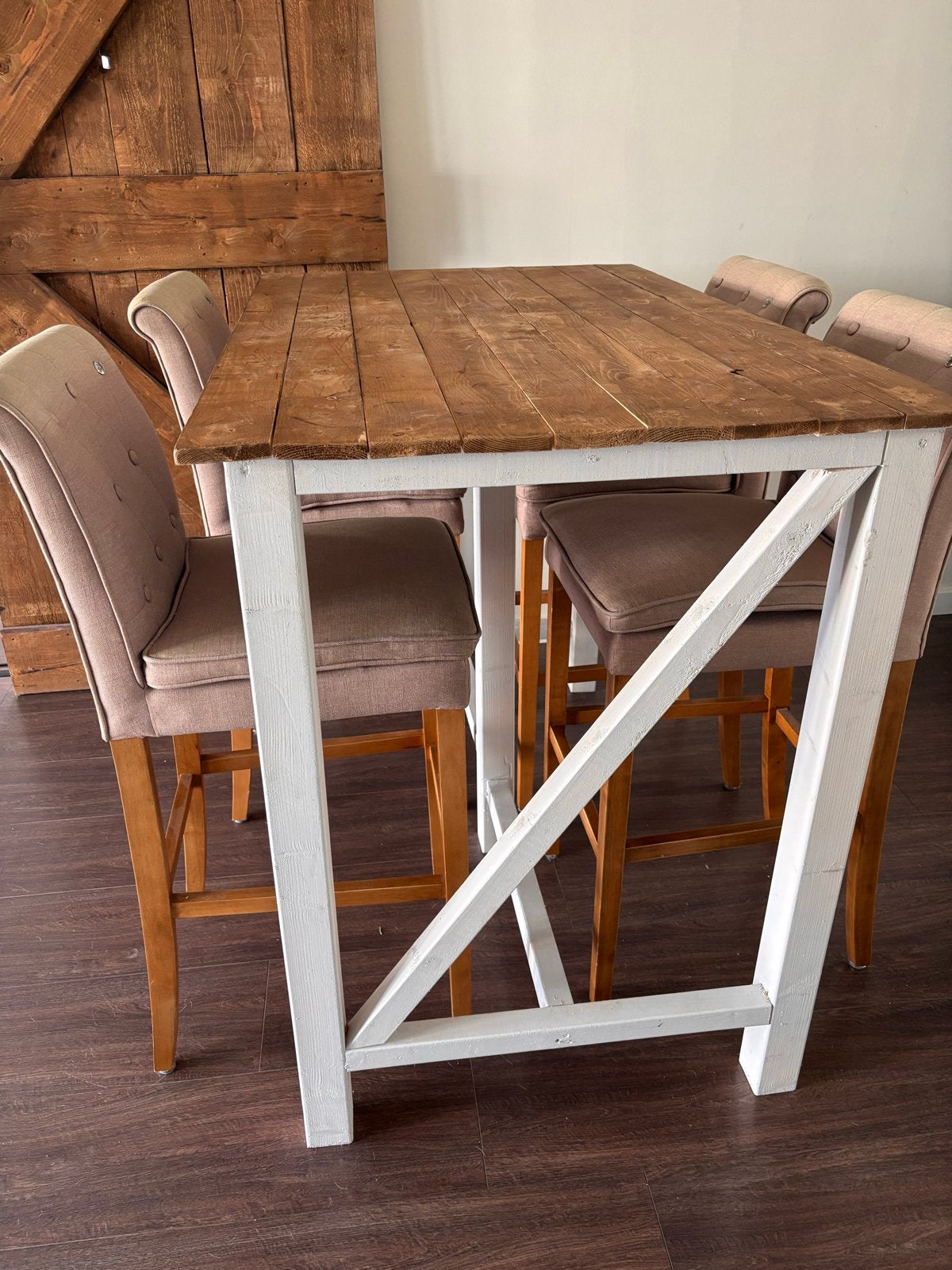 Rivièra Maison Bartafel met 4 stoelen, Ophalen, Zo goed als nieuw