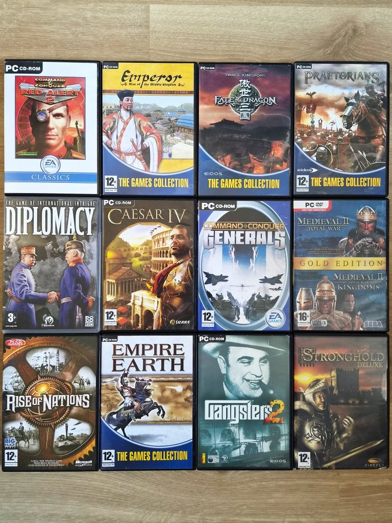 12 PC Games (Strategy), Spelcomputers en Games, 1 speler, Ophalen of Verzenden, Zo goed als nieuw, Strategie en Constructie