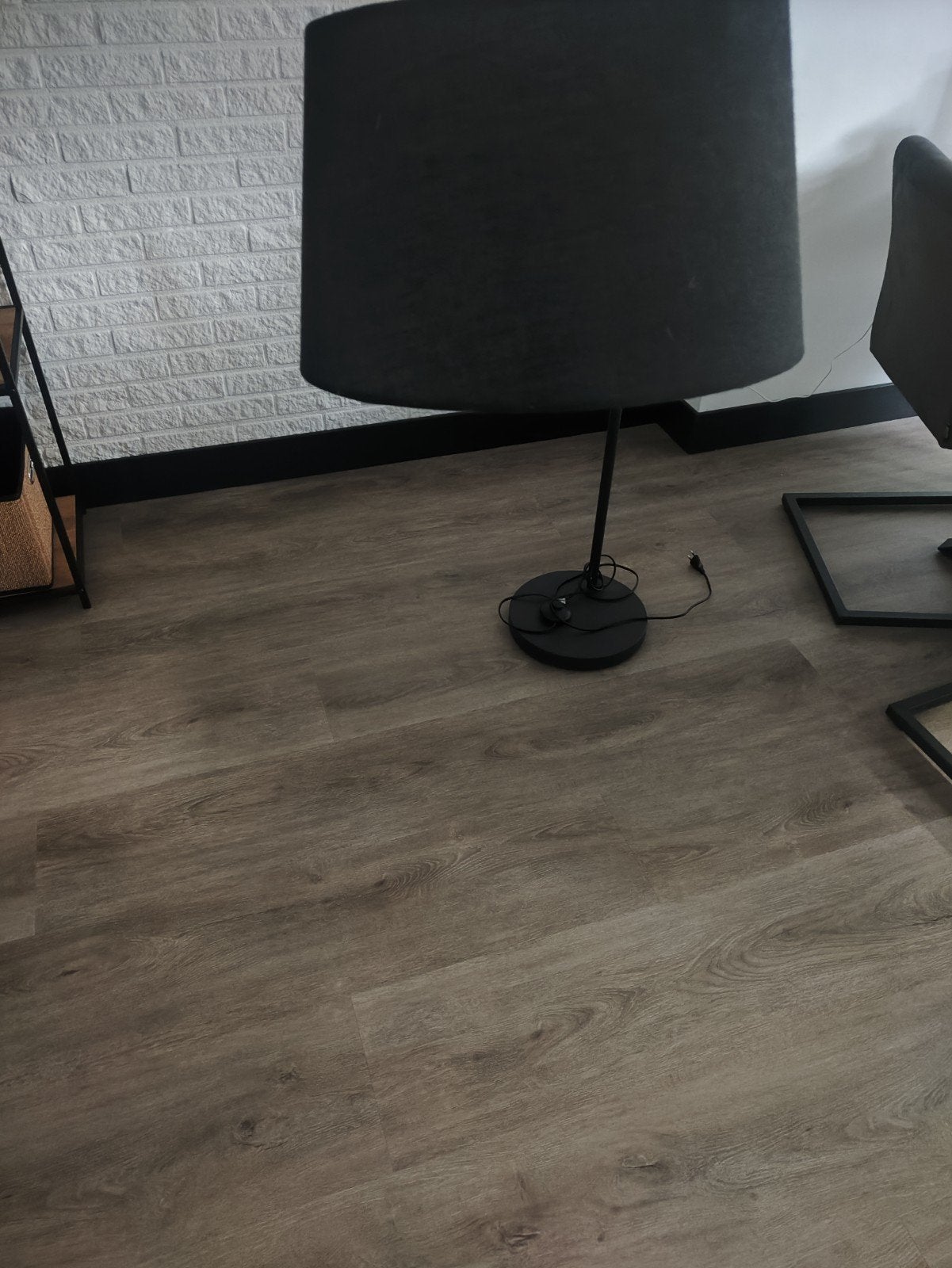 Staande lamp zwart met gebogen frame., Ophalen, Zo goed als nieuw, Metaal, 150 tot 200 cm