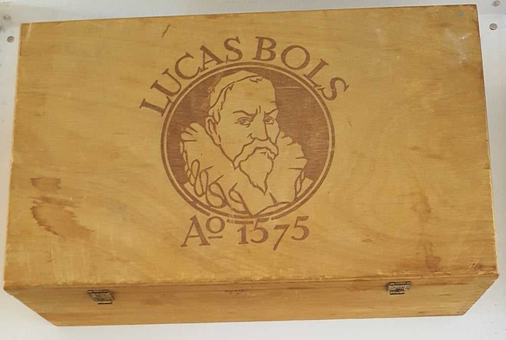 Houten kistje van Lucas Bols (986), Ophalen of Verzenden, Gebruikt, Verpakking