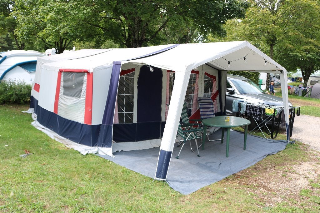 Vouwwagen Jamet Louisiana - 8 persoons - klaar voor vertrek!, Ophalen, Beige, Aanwezig, Meer dan 6