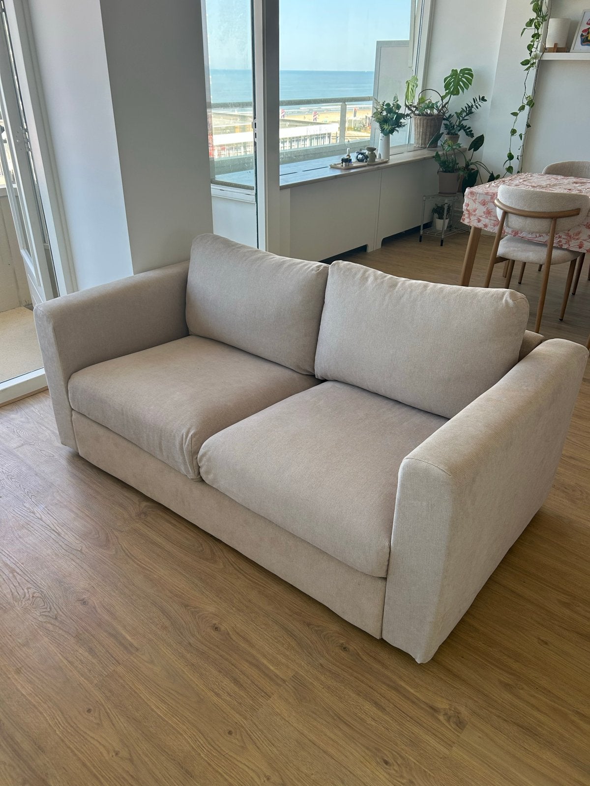 IKEA VIMLE 2-Seater Sofa – Beige – Excellent Condition, Ophalen, 150 tot 200 cm, Tweepersoons, 75 tot 100 cm