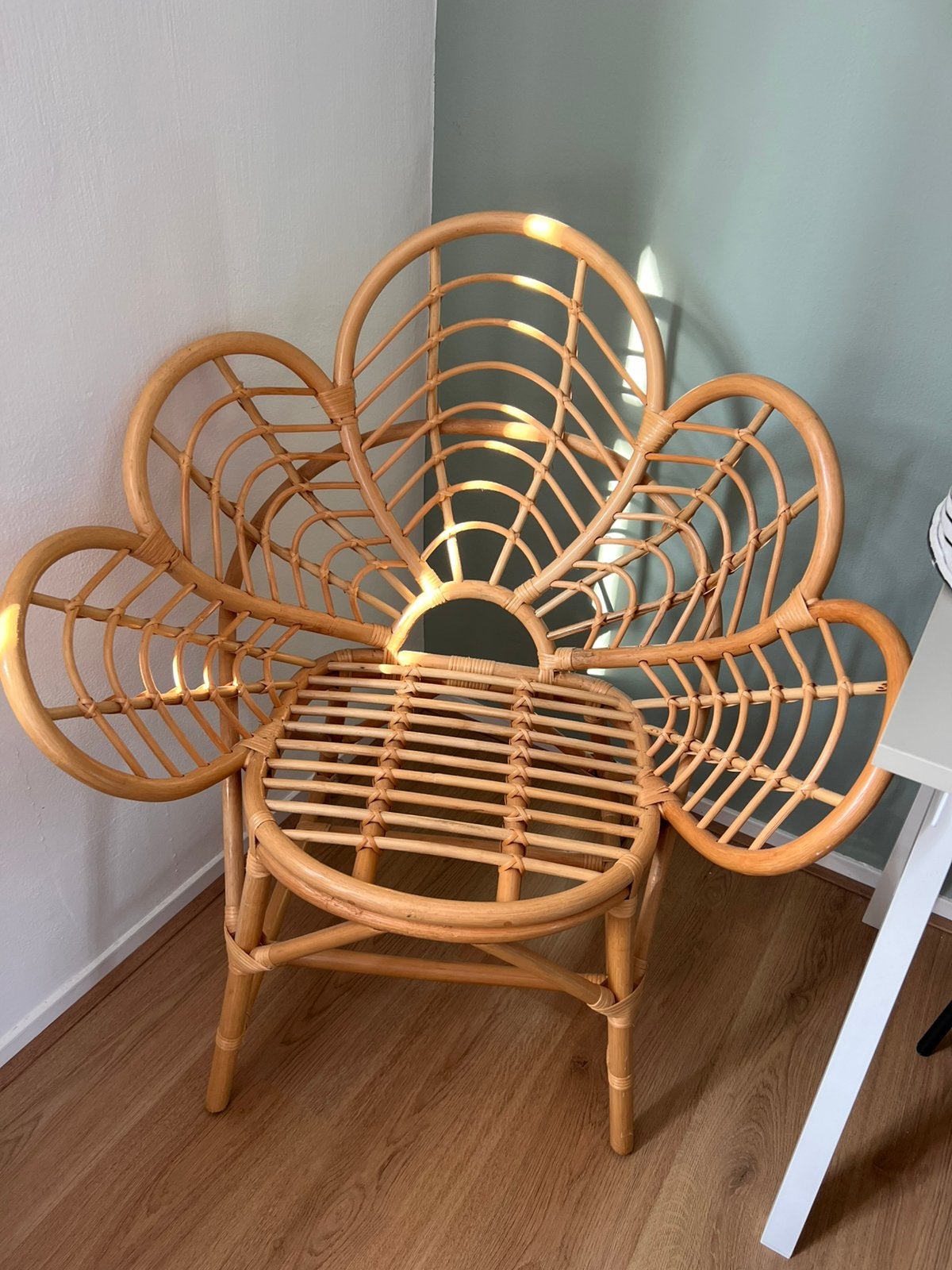 Rotan stoel, Huis en Inrichting, Ophalen, Zo goed als nieuw, Bruin, Eén