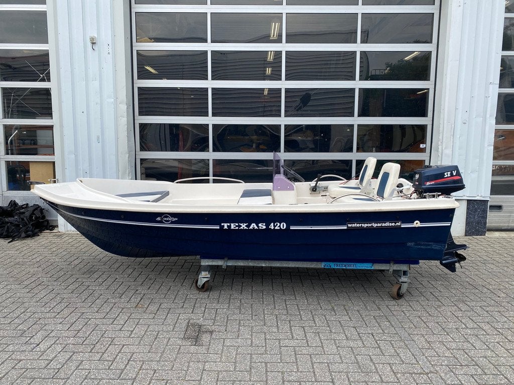 Texas 420 (bj 2005), Watersport en Boten, Vis- en Consoleboten, Gebruikt, Polyester, Overige brandstoffen