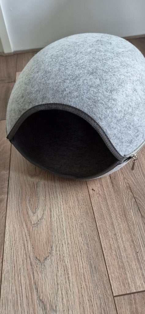 Trixie kattenhuis van vilt met uitneembaar kussen - grijs, Ophalen of Verzenden, Gebruikt, Vilt