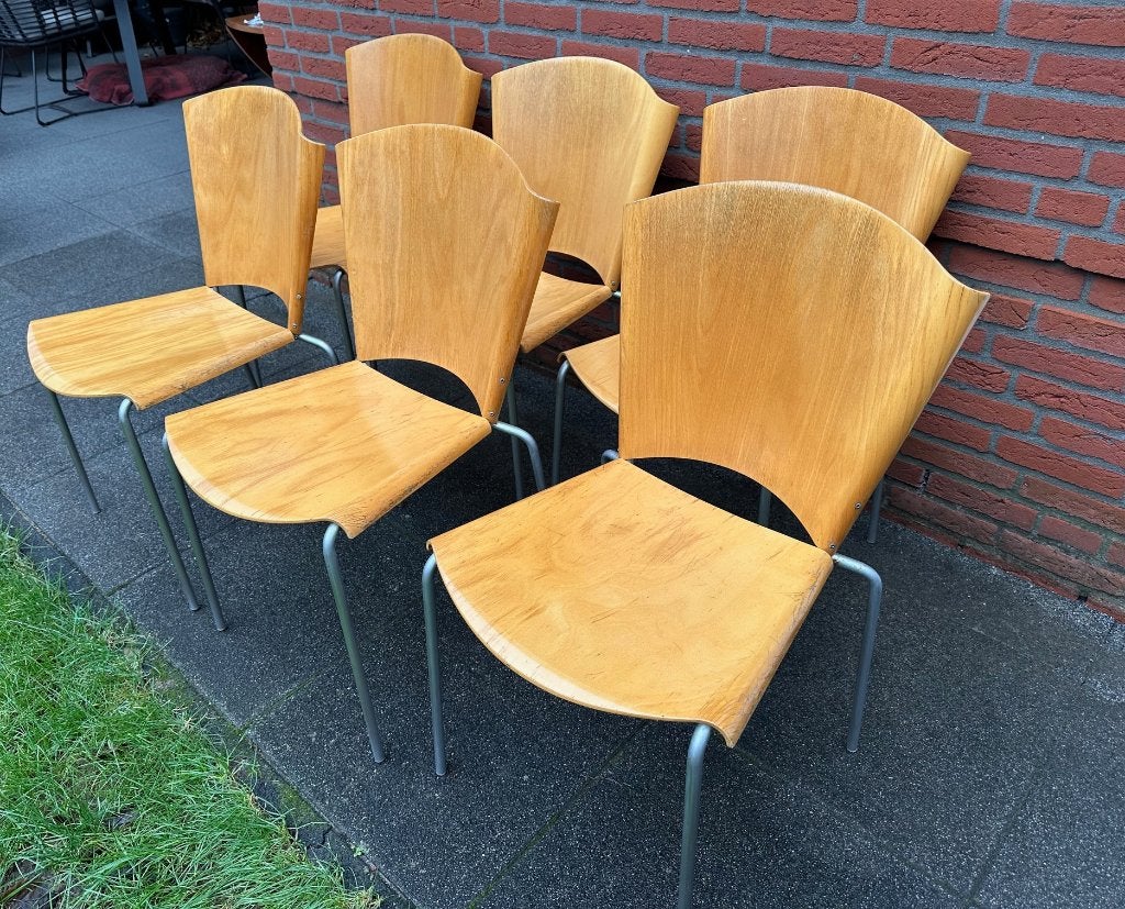 Fredericia Temba 3270 stoelen (6x) - Nanna Ditzel, Huis en Inrichting, Ophalen, Gebruikt, Overige kleuren, Vijf, Zes of meer stoelen