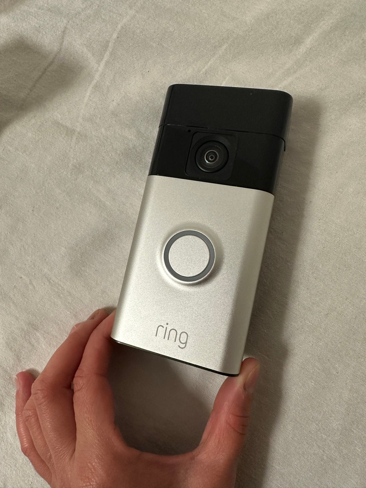 Ring Video Deurbel 3 - Slimme Deurbel met Camera, Ophalen of Verzenden, Zo goed als nieuw, Kunststof, Buiten