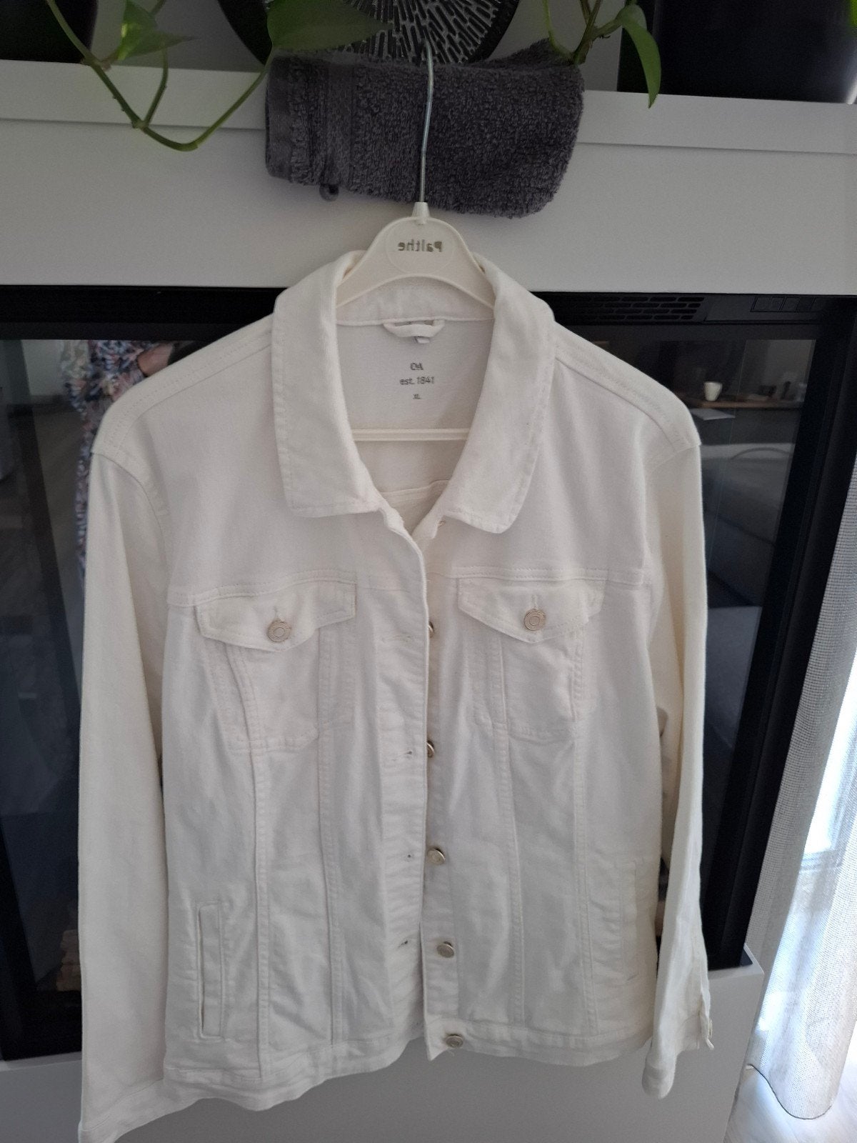 wit jasje xl, Kleding | Dames, Ophalen of Verzenden, Zo goed als nieuw, Maat 46/48 (XL) of groter, Wit
