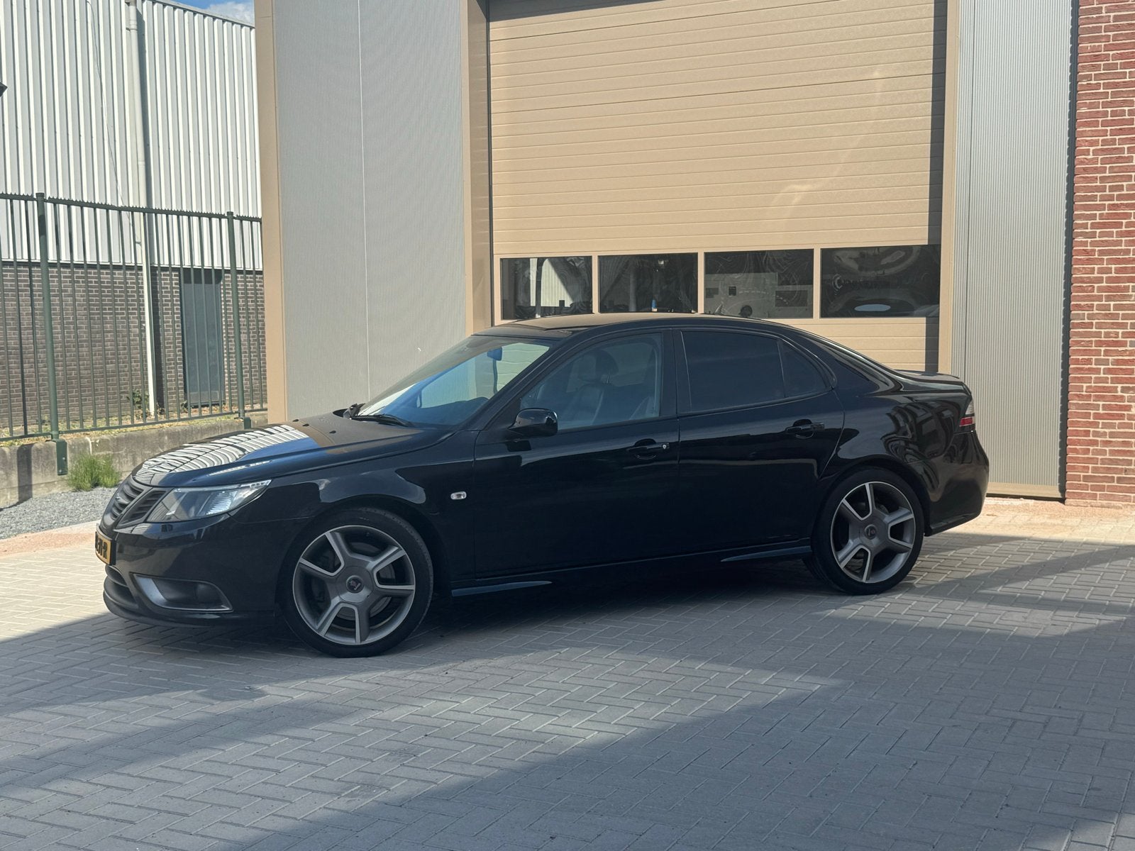 Saab 9-3 Turbo X 2.8T V6 Hirsch Performance – 1e Eigenaar, Auto's, Dealer onderhouden, Zwart, Zwart, Leder