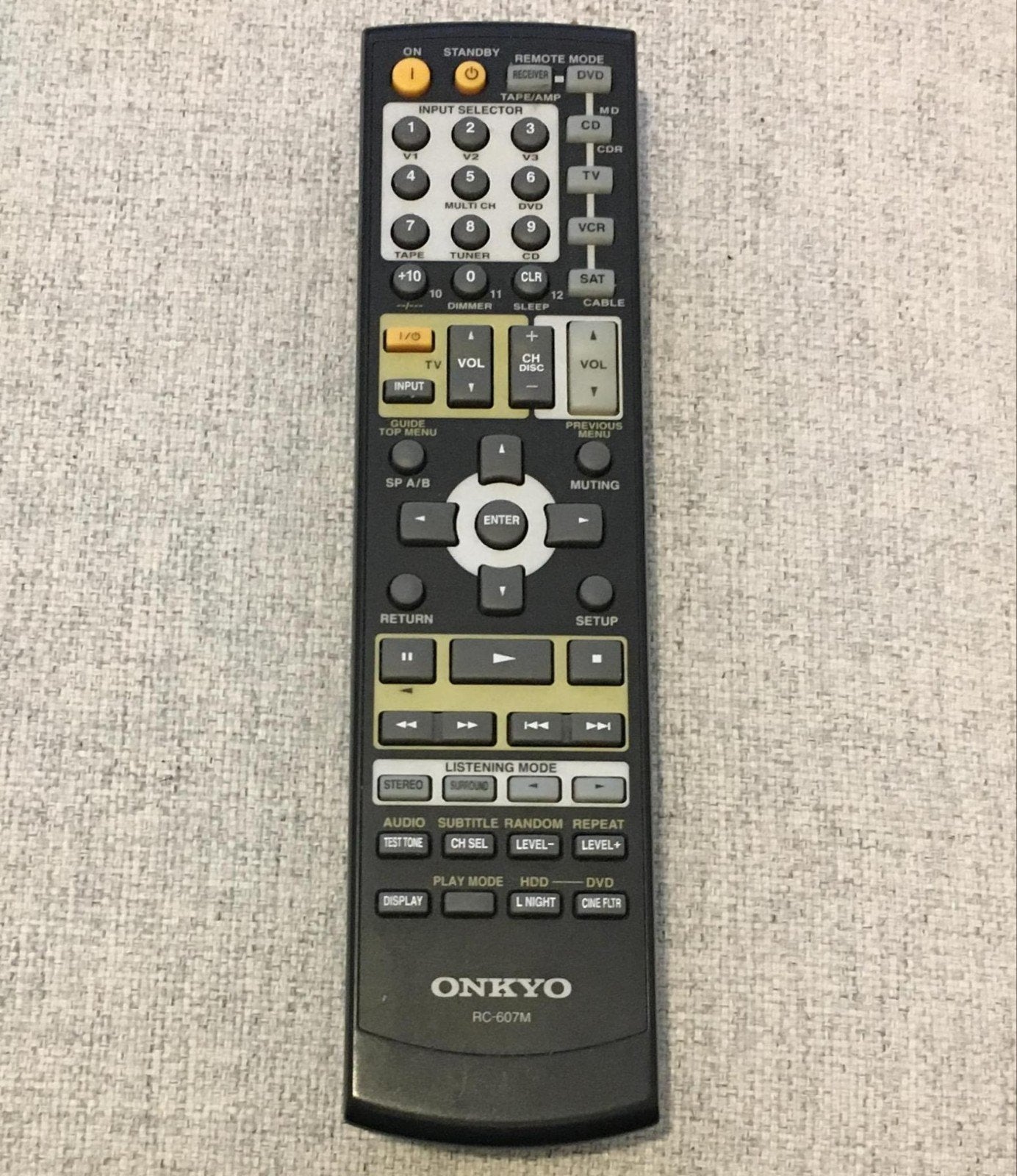 Onkyo RC-607M Afstandsbediening, Ophalen of Verzenden, Gebruikt, Origineel, Receiver of Versterker