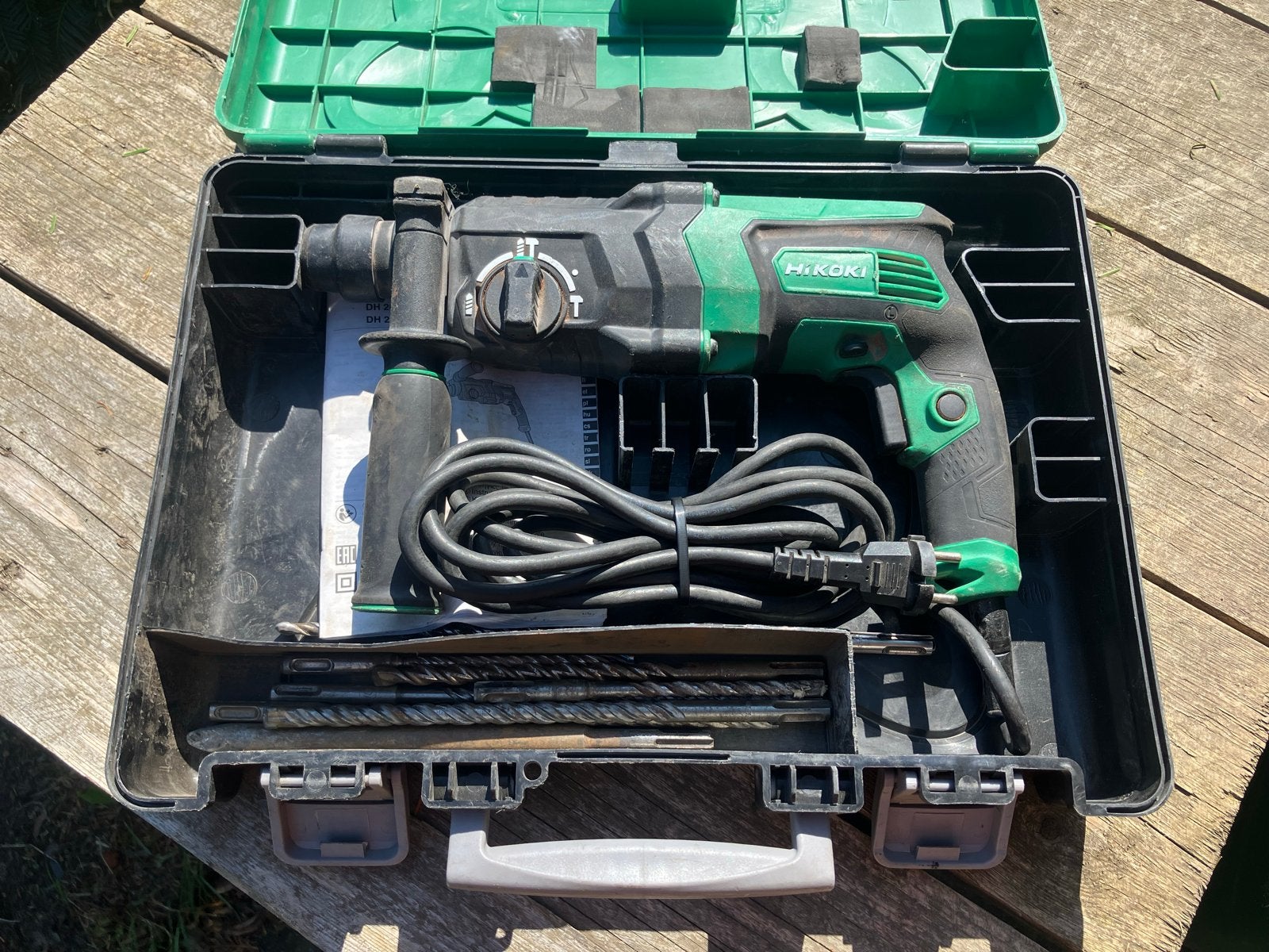 Hikoki DH26PC2 Klopboormachine (Hitachi) + SDS boren, Ophalen, Boor- en/of Breekhamer, Klopboormechanisme, Gebruikt