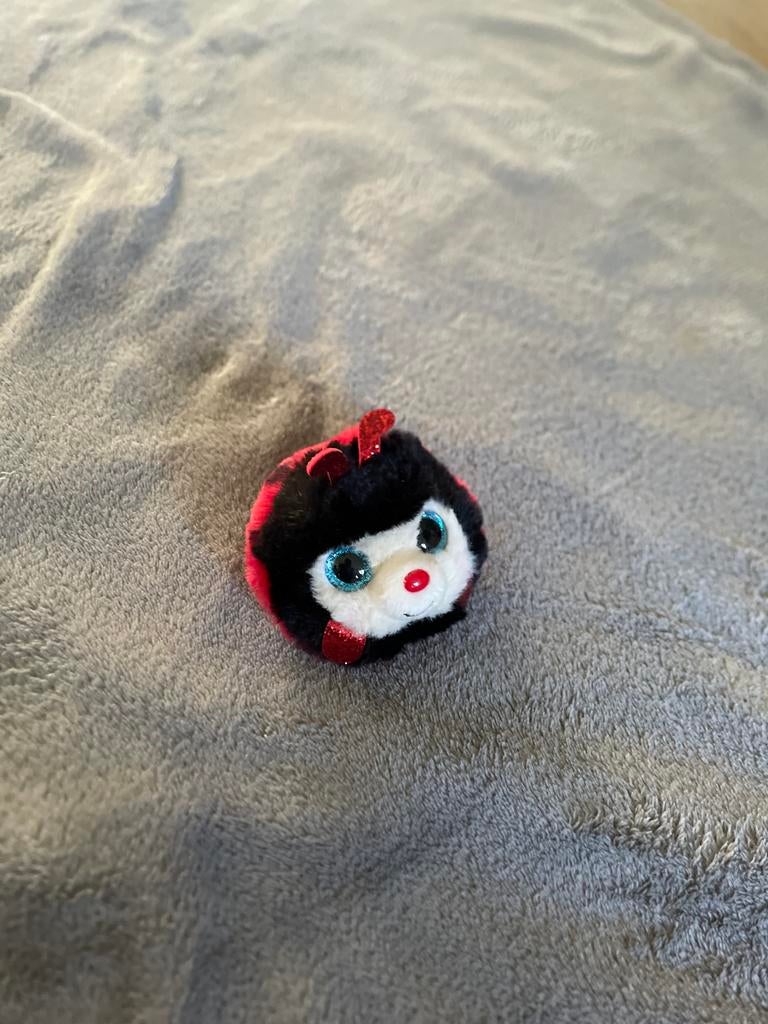 Ty Beanie Boo lieveheersbeestje knuffel, Ophalen, Overige typen, Rood, Klein (minder dan 20 cm)