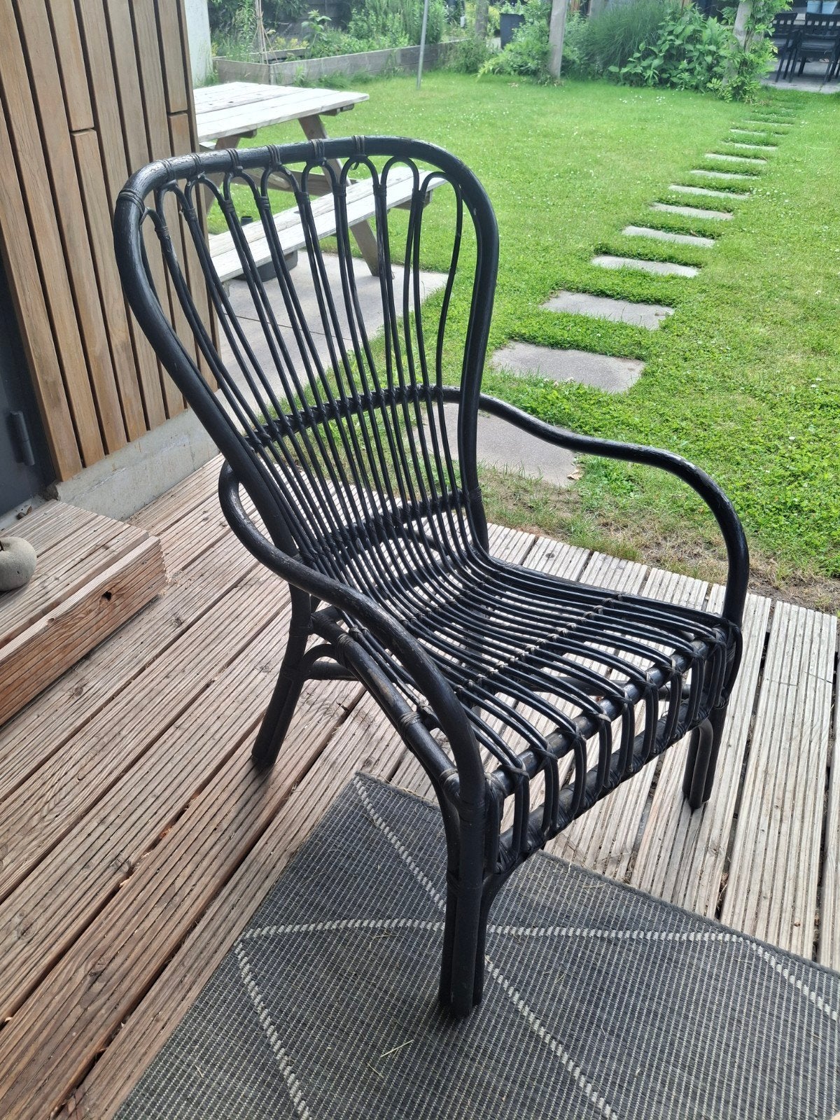 Leuke rotan stoel van ikea, Ophalen of Verzenden, Gebruikt, Rotan