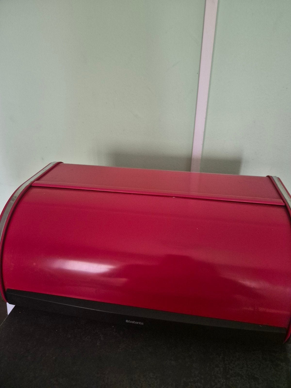 Brabantia Broodtrommel Rood, Ophalen, Zo goed als nieuw, Metaal, Broodtrommel