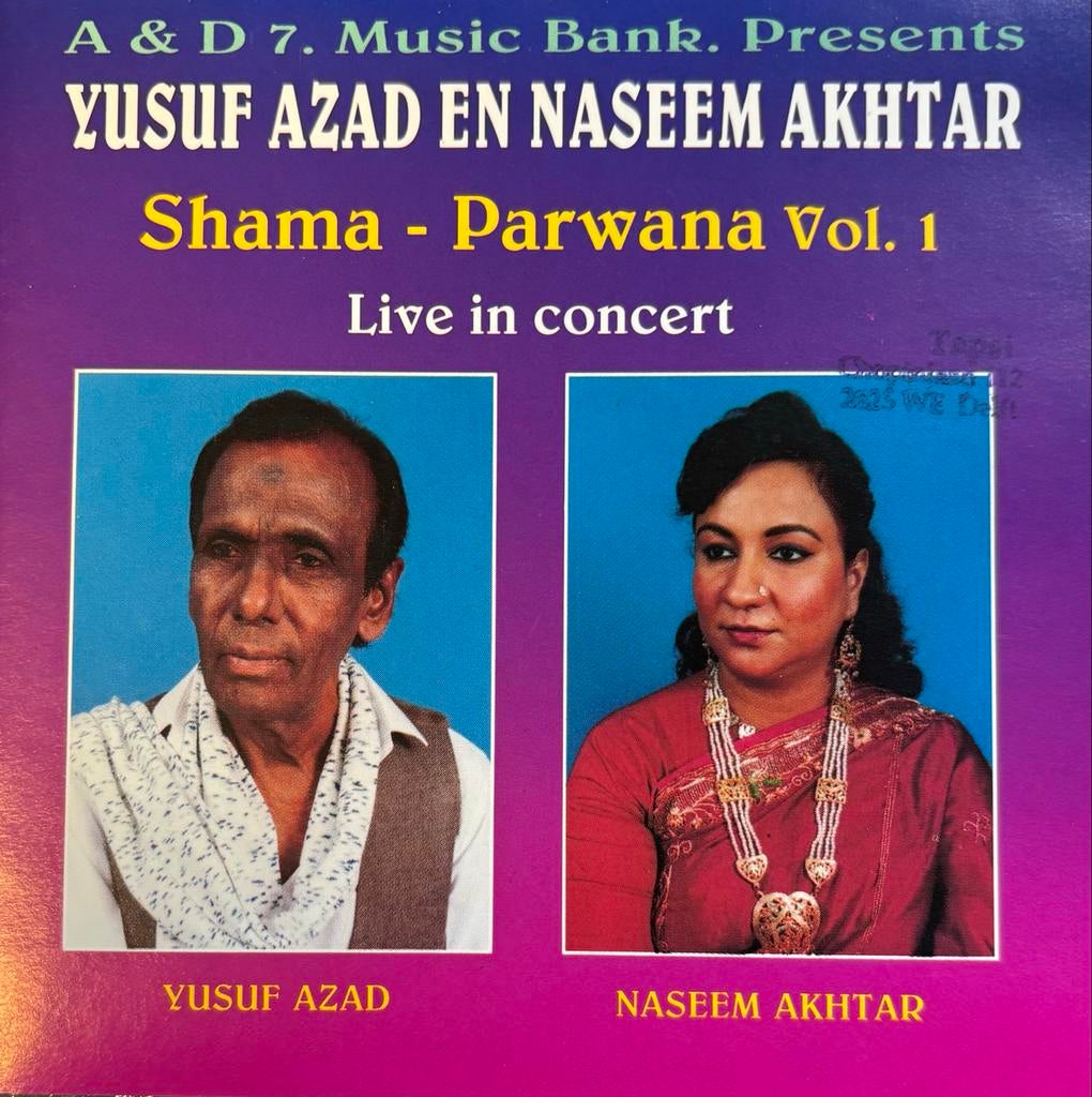 Yusuf Azad & Naseem Akhtar - Shama - Parwana Vol. 1 CD, Verzenden, Gebruikt