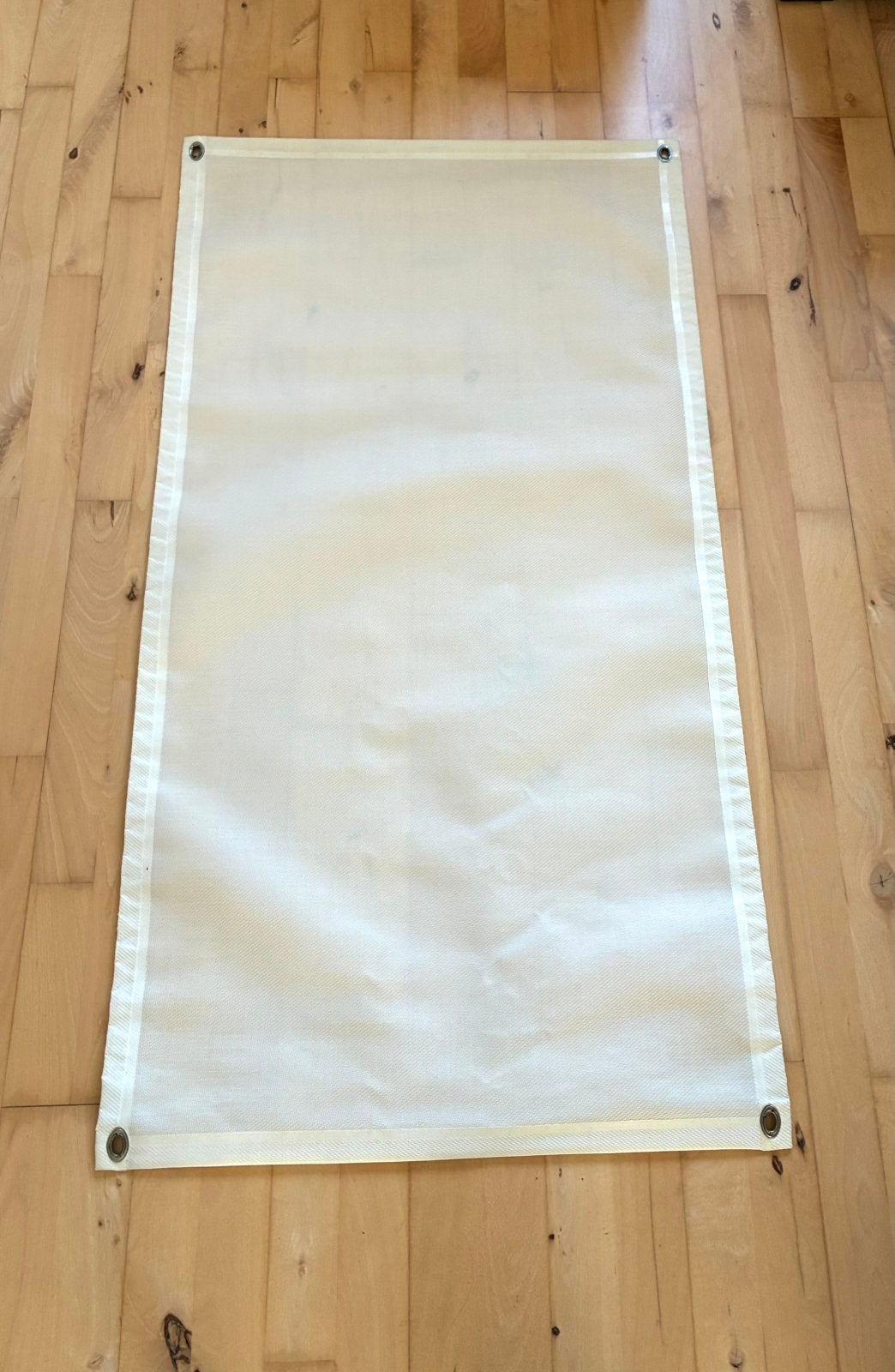 Screens wit 2 x, Minder dan 150 cm, Ophalen of Verzenden, Gebruikt, Knikarmscherm