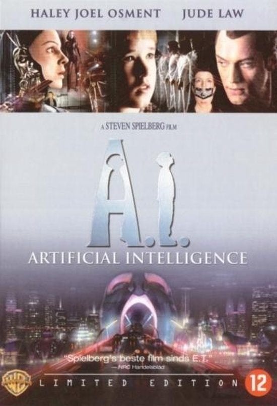 A.I. Artificial Intelligence Limited Edition 2XDV, Vanaf 12 jaar, Verzenden, Zo goed als nieuw, Science Fiction