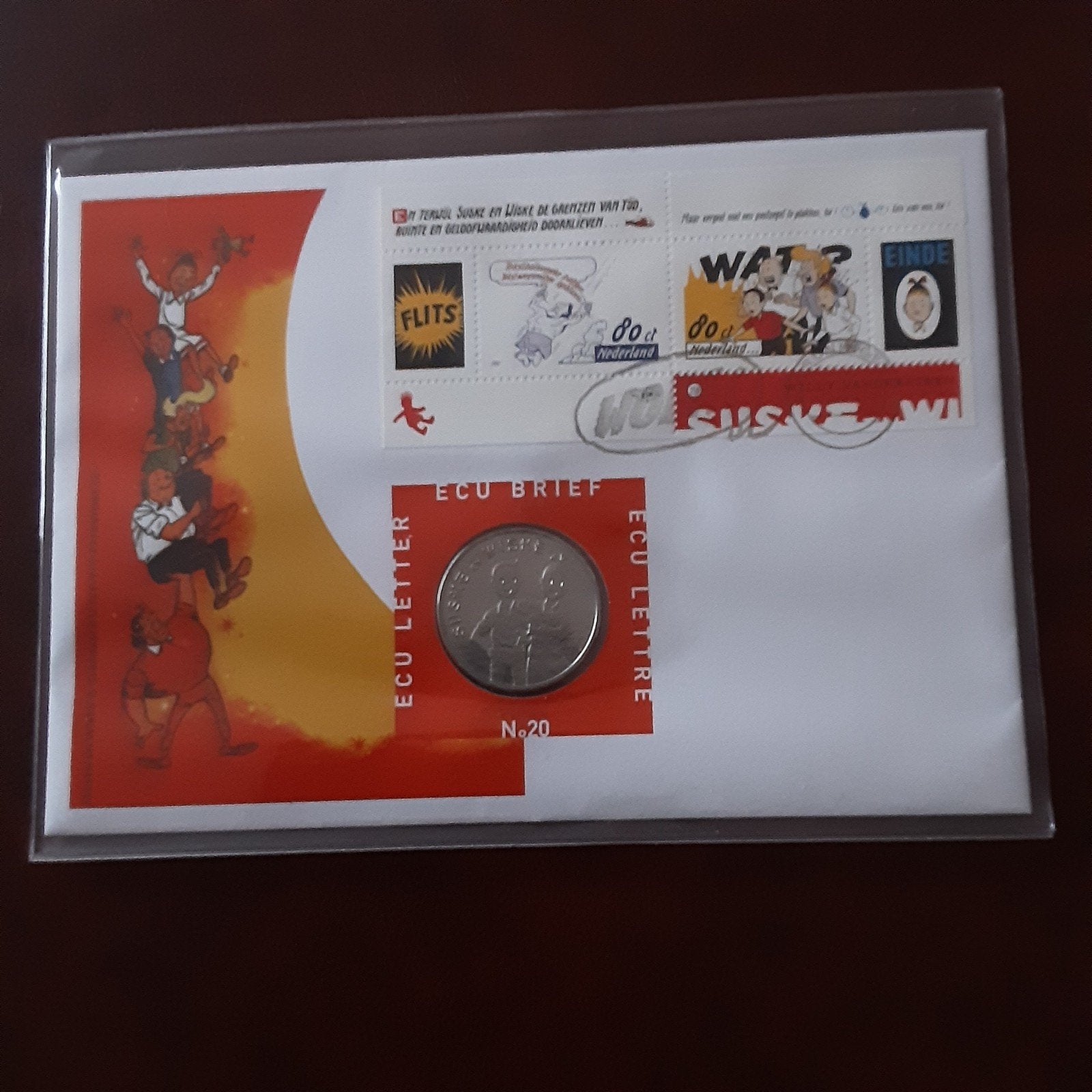 ECU BRIEF 20 Suske en wiske  1997, Ophalen of Verzenden, Overige materialen