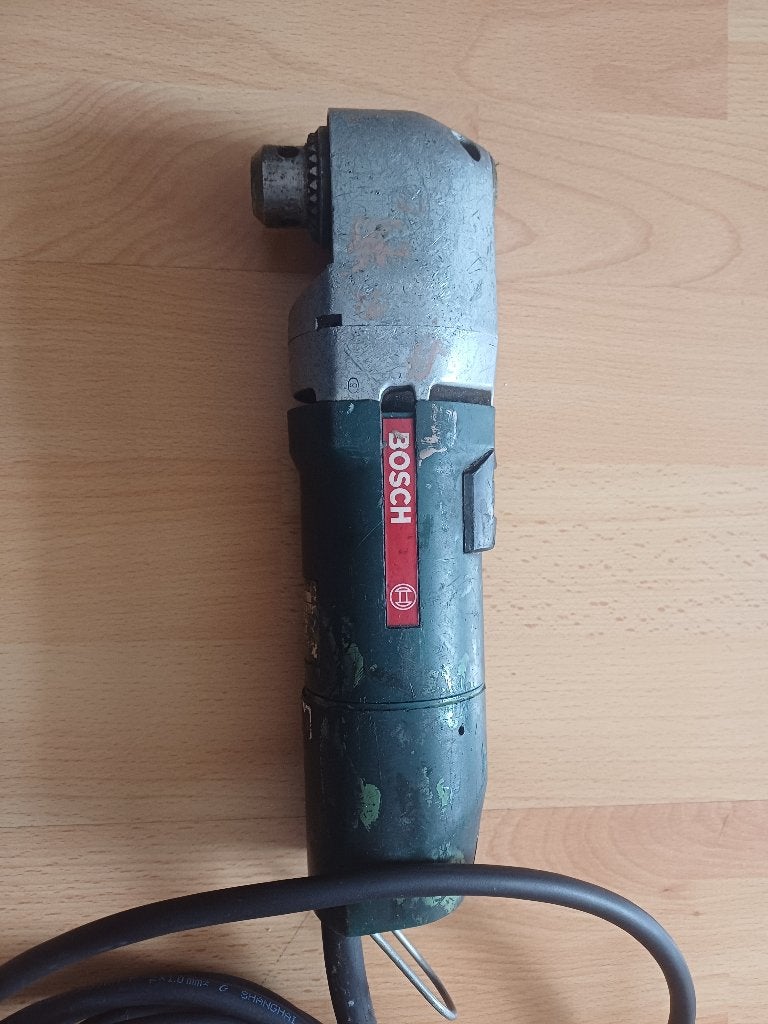 Bosch haakse boormachine, Ophalen of Verzenden, Gebruikt, 400 tot 600 watt, Boormachine