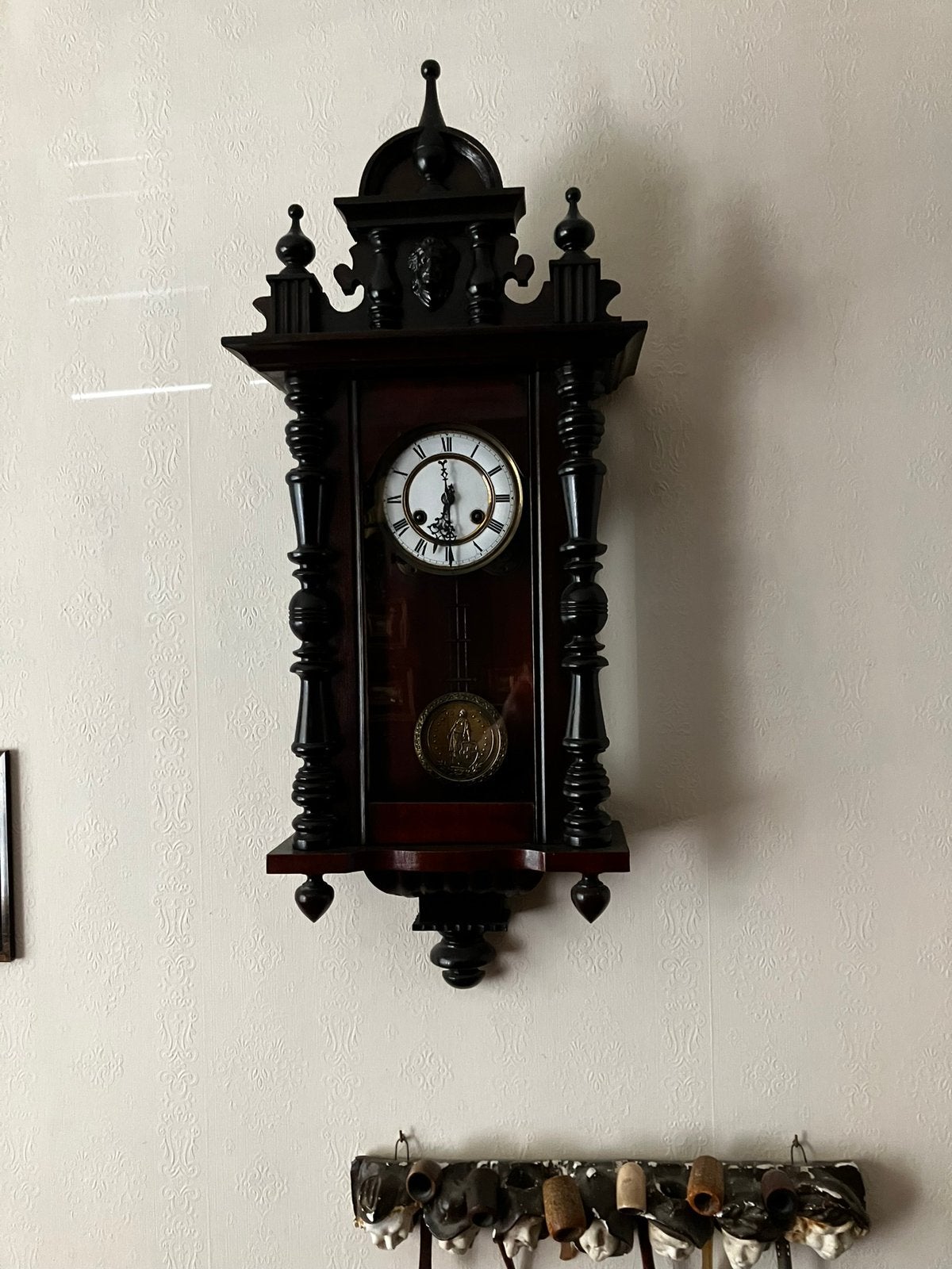Regulateur, antieke klok, werkend, Ophalen