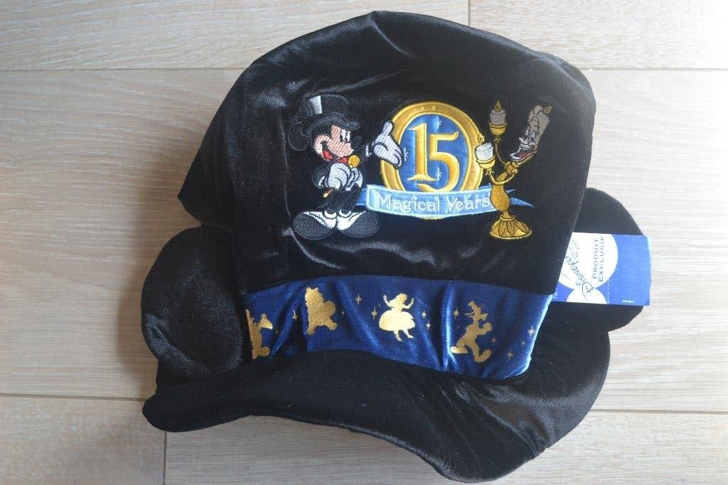 Disneyland Mickey Mouse Ears hoed 15-jaar jubileum, Verzamelen, Verzenden, Mickey Mouse, Zo goed als nieuw, Kleding of Textiel
