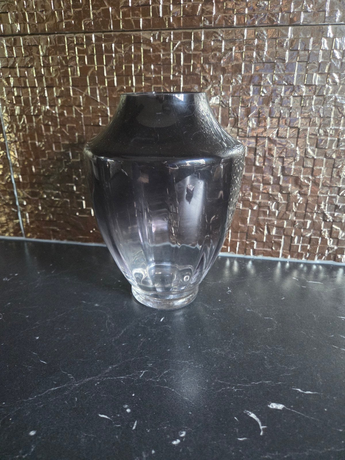 Riviera maison vaas getint glas, Huis en Inrichting, Woonaccessoires | Vazen, Overige kleuren, Ophalen of Verzenden, Minder dan 50 cm