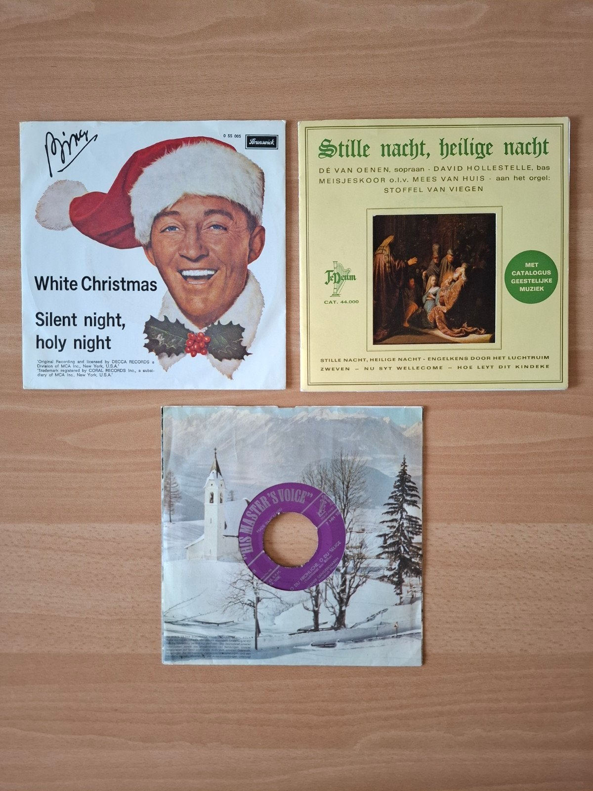 Kerst Vinyl Collectie: Bing Crosby & Klassieke Kerstliedjes, Gebruikt, Overige genres, 7 inch, Ophalen of Verzenden