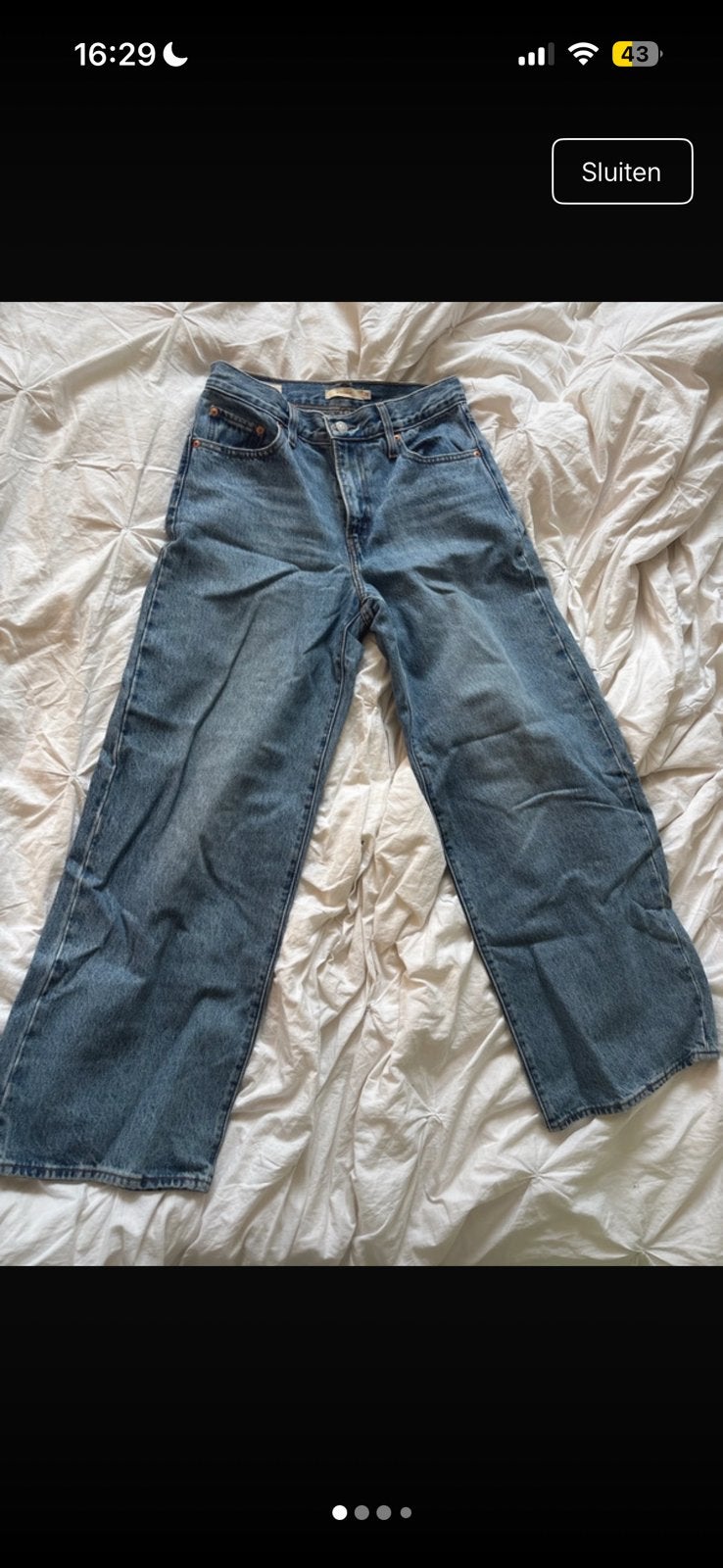nieuwe levis XL straight jeans, Ophalen of Verzenden, Zo goed als nieuw, Blauw