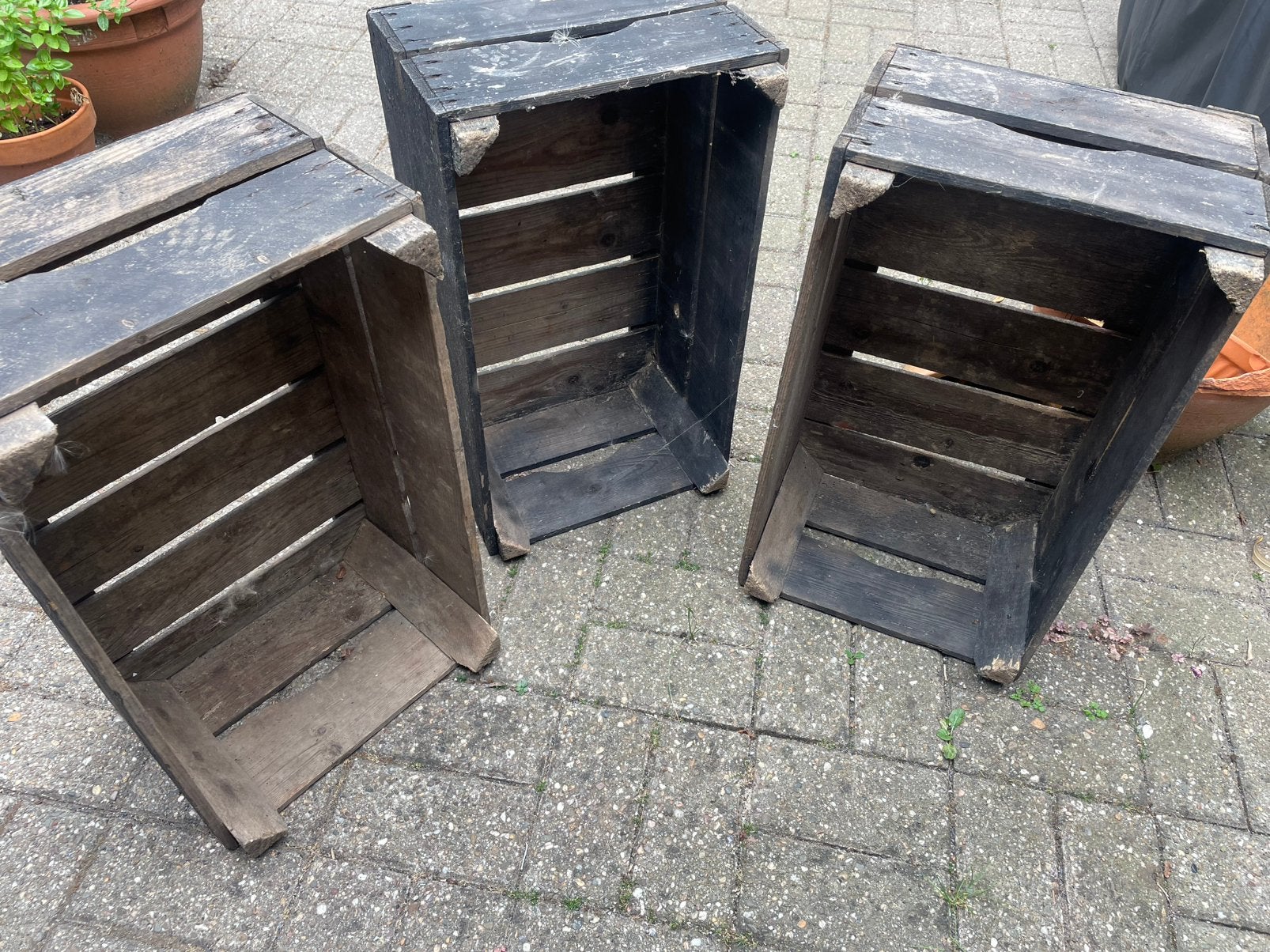 Hout wijn kist 3, Ophalen, Zo goed als nieuw, 50 tot 100 cm, Minder dan 50 cm