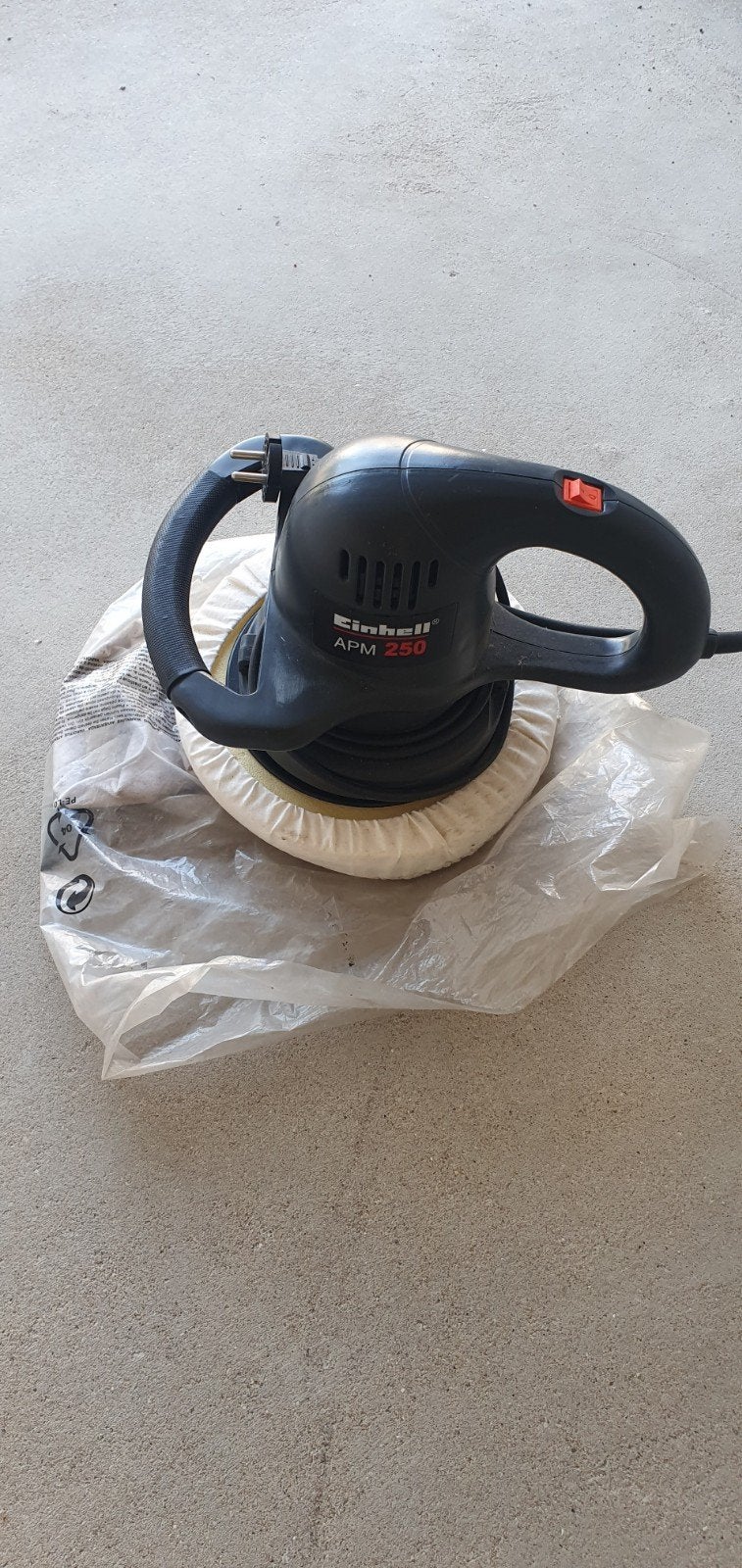 Polijstmachine  einhell, Ophalen