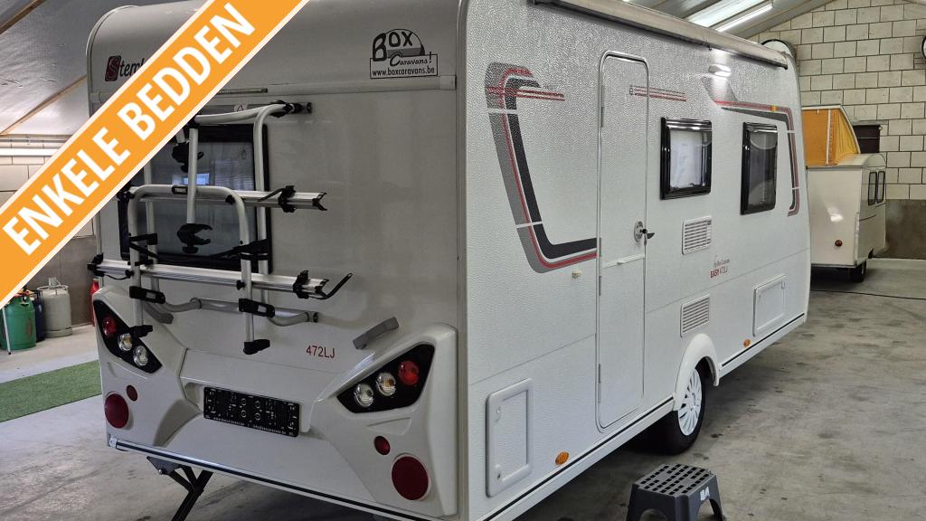 Sterckeman Easy 472 LJ, Enkele bedden, nieuwe tent, Caravans en Kamperen, Caravans, Sterckeman, Kachel, Bedrijf, Treinzit