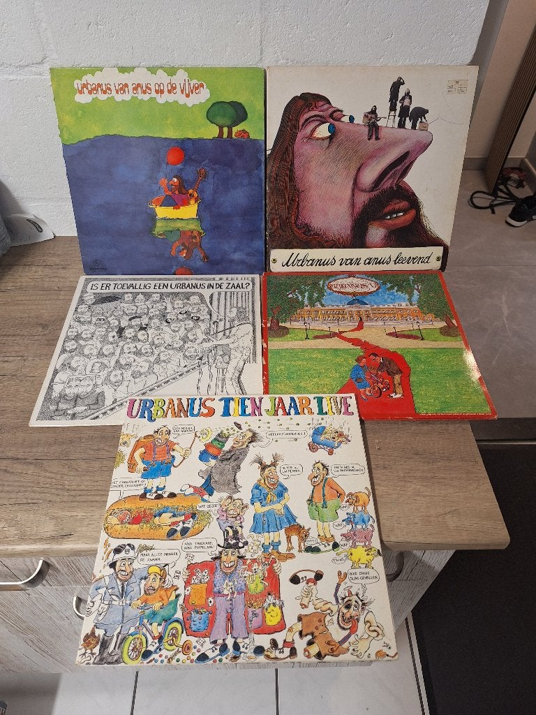 Vintage 5x vinyl lps albums Urbanus jaren 70/ 90, Cd's en Dvd's, Vinyl | Pop, Ophalen of Verzenden, Gebruikt