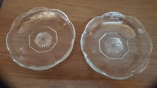 Schaaltjes van glas, 2 stuks, rond, Ophalen of Verzenden, 'T Olde Gre-j, Info@toldegrej.nl, Endepoelstraat 20f Didam