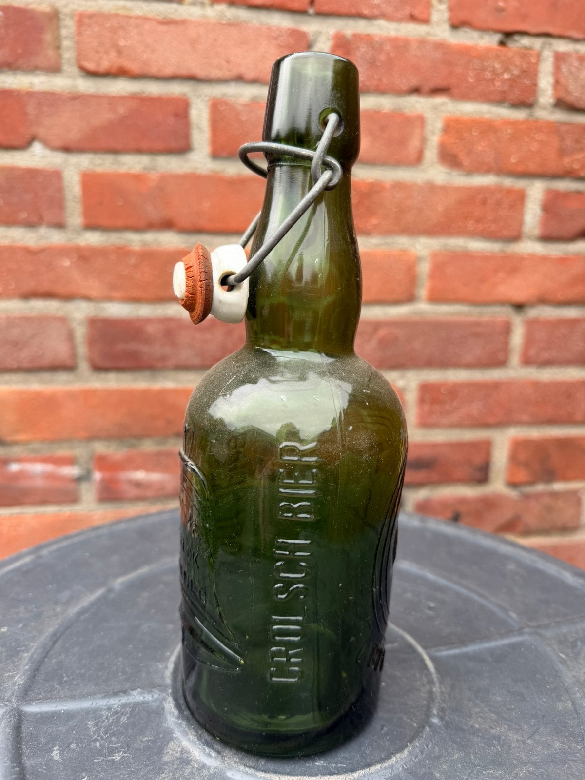 Grolsch beugelfles 1940, Verzamelen, Ophalen of Verzenden, Gebruikt, Flesje(s), Grolsch