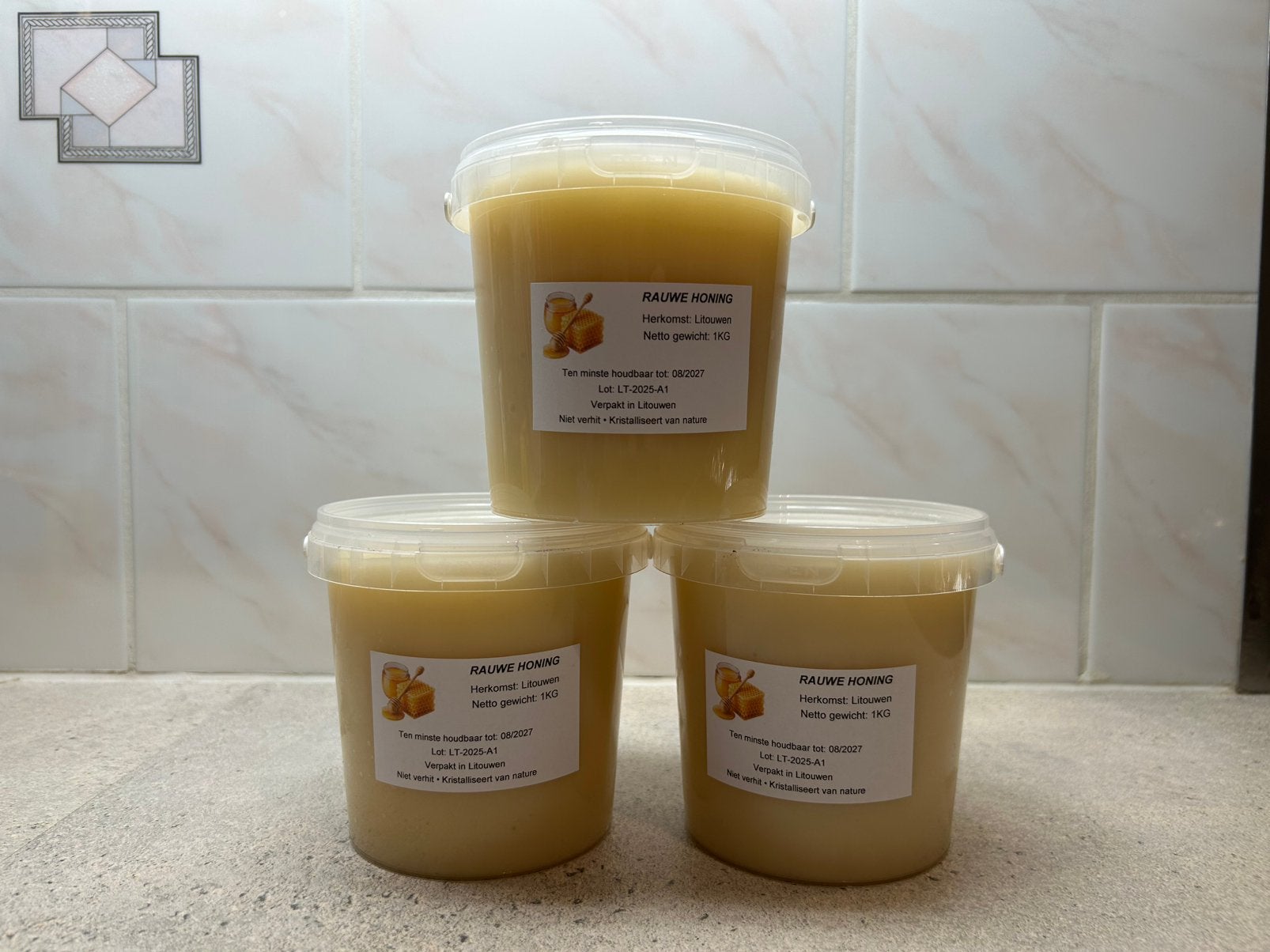 Rauwe honing – 100% natuurlijk – 1 kg, Ophalen of Verzenden