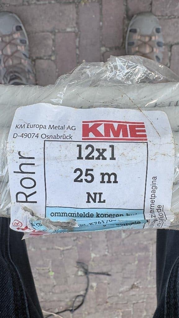 wicu buis 12x1 rol a 25mtr, Ophalen of Verzenden, Nieuw, Koper, Overige typen