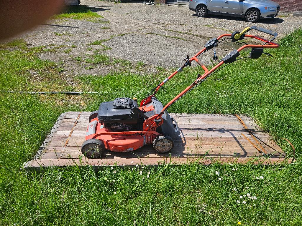 Sabo Turbostar 54 (defect), Tuin en Terras, Grasmaaiers, Cirkelmaaier, Gebruikt, 50 cm of meer, Ophalen